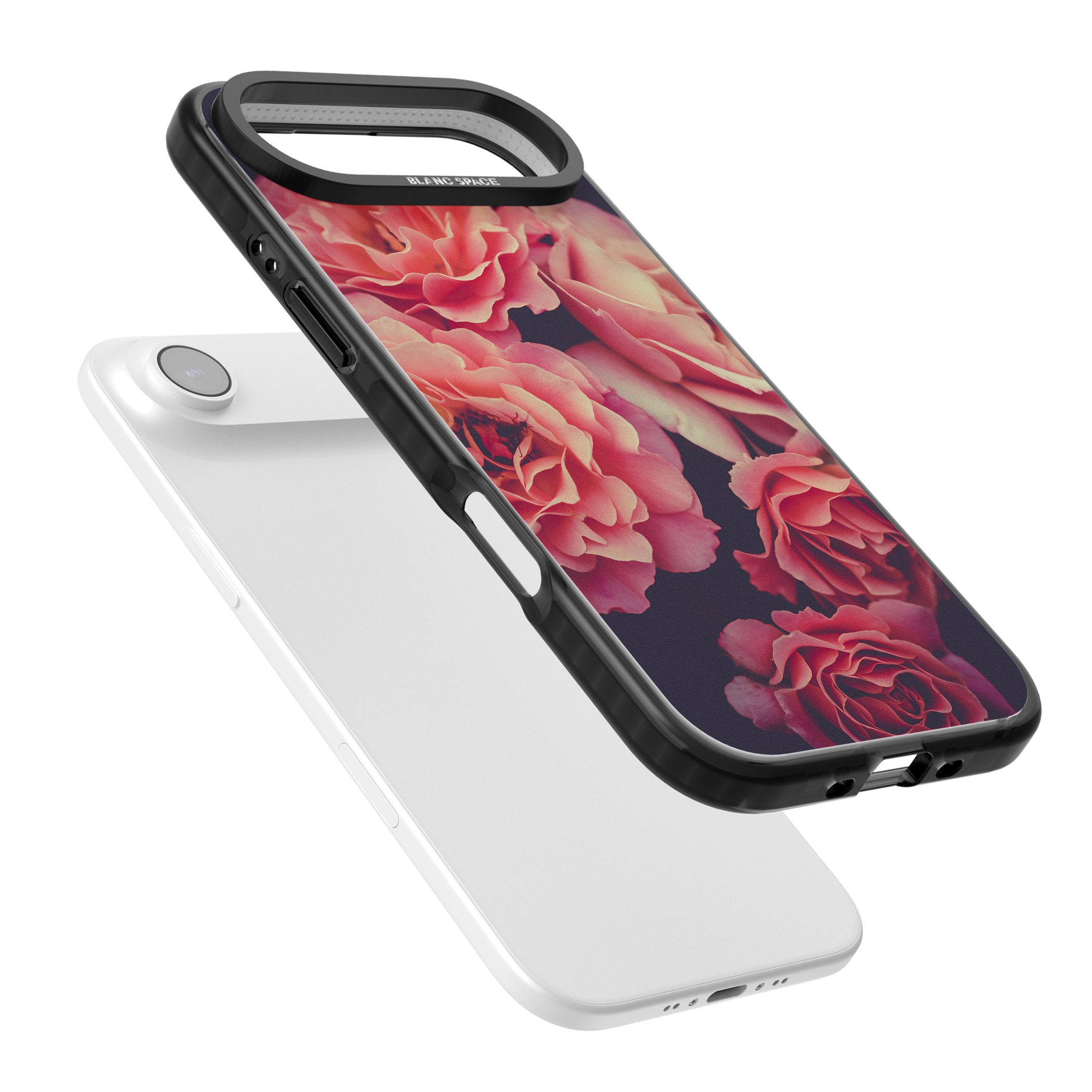 Midnight Rose Bloom iPhone 17 Air Impact Black Phone Case Colours