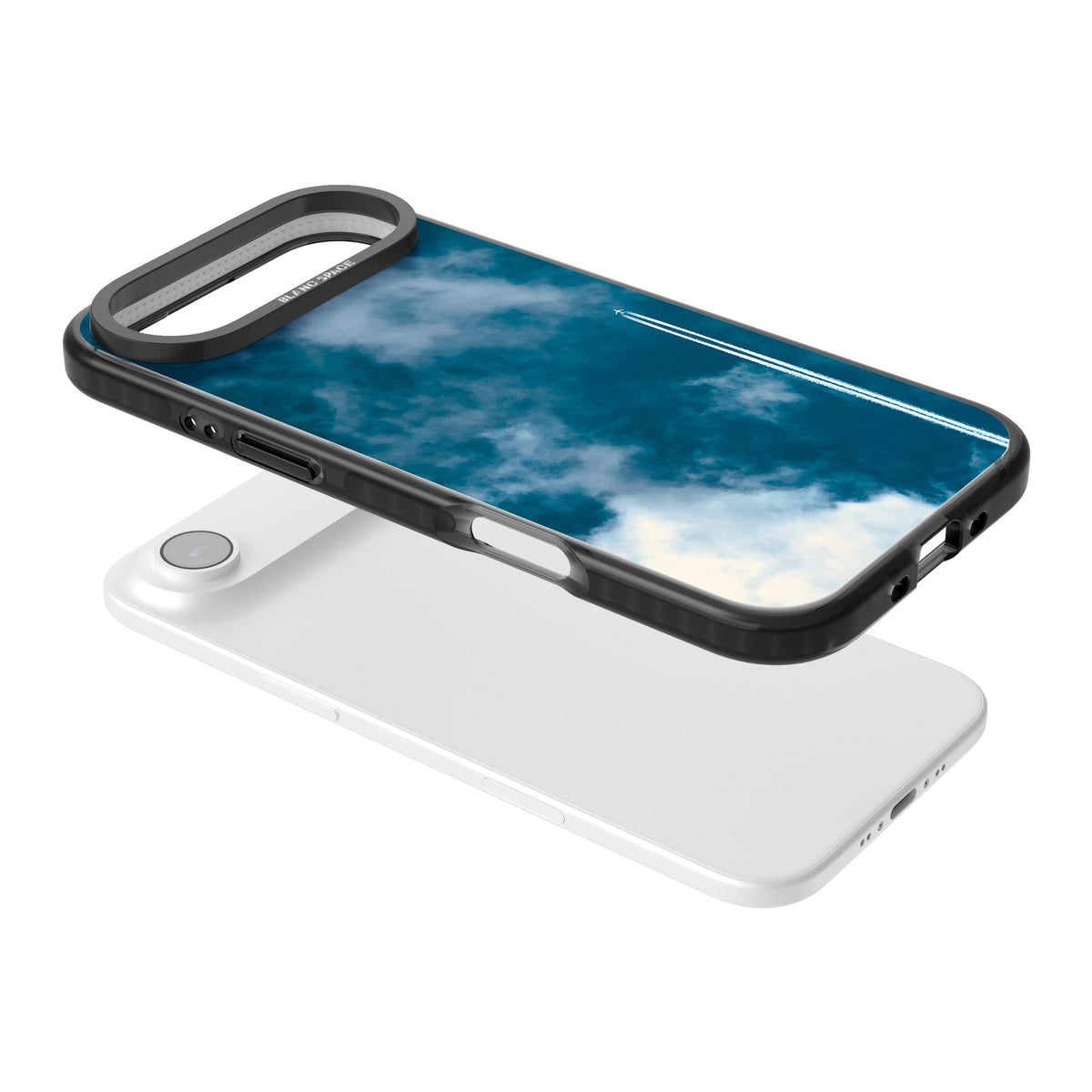 Sky Trail iPhone Air Impact Black Phone Case angled