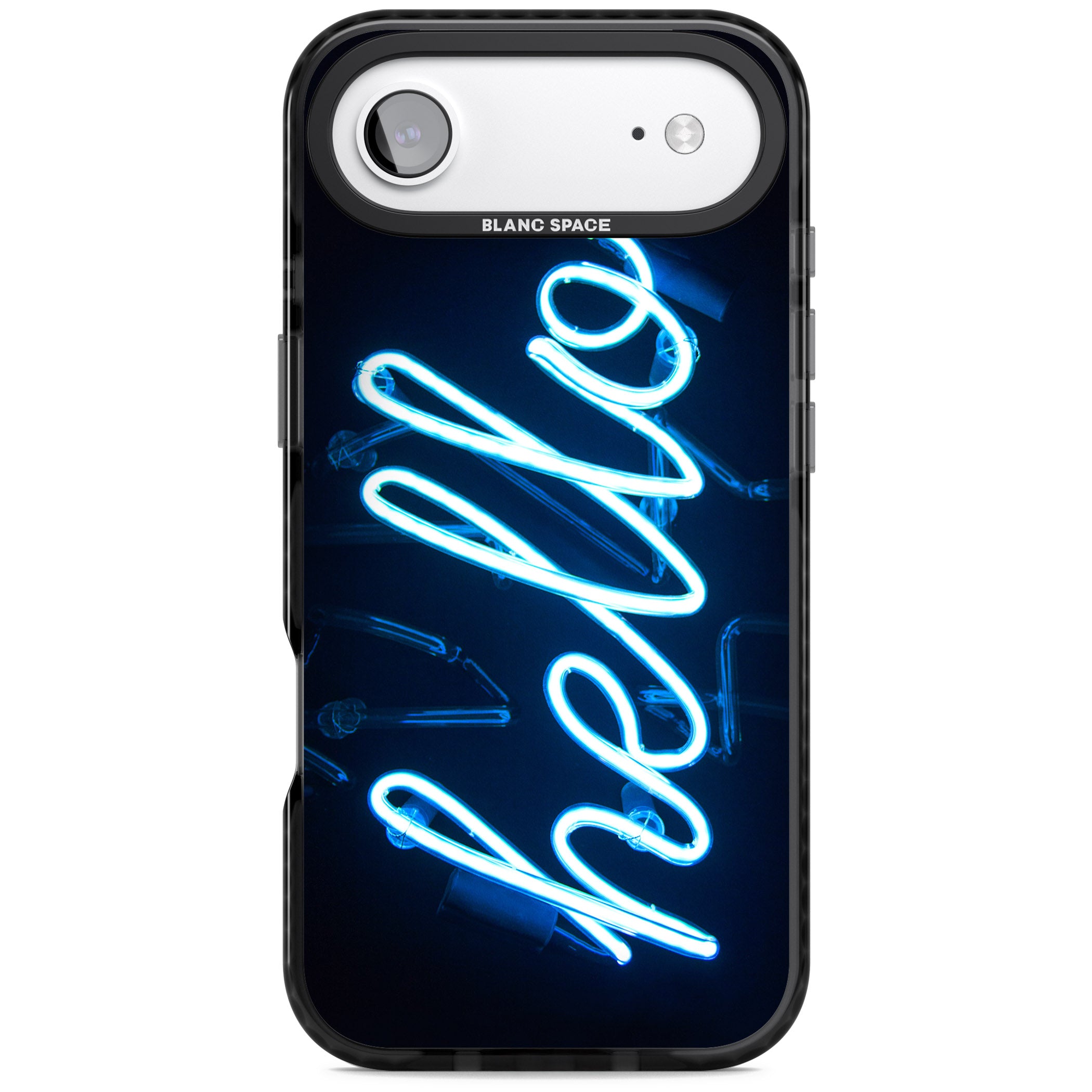Hello Neon Sign iPhone 17 Air Impact Black Phone Case