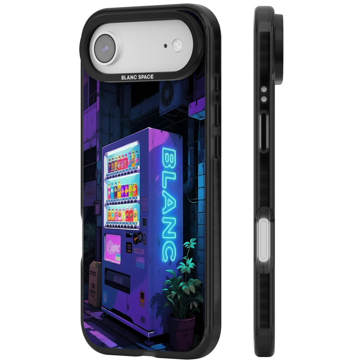Shibuya Glow iPhone Air Impact Black Phone Case side