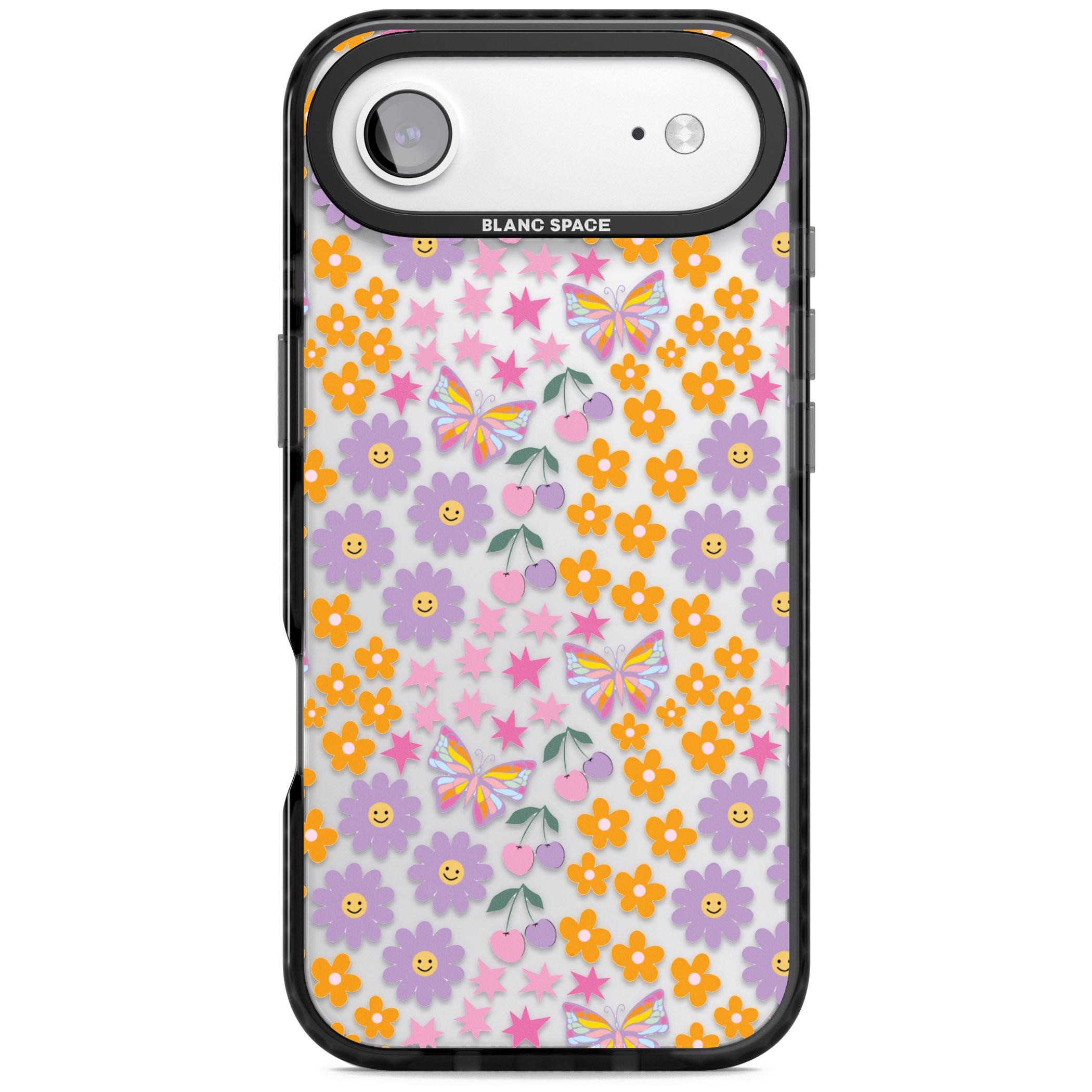 Botanical Bombardment iPhone 17 Air Impact Black Phone Case