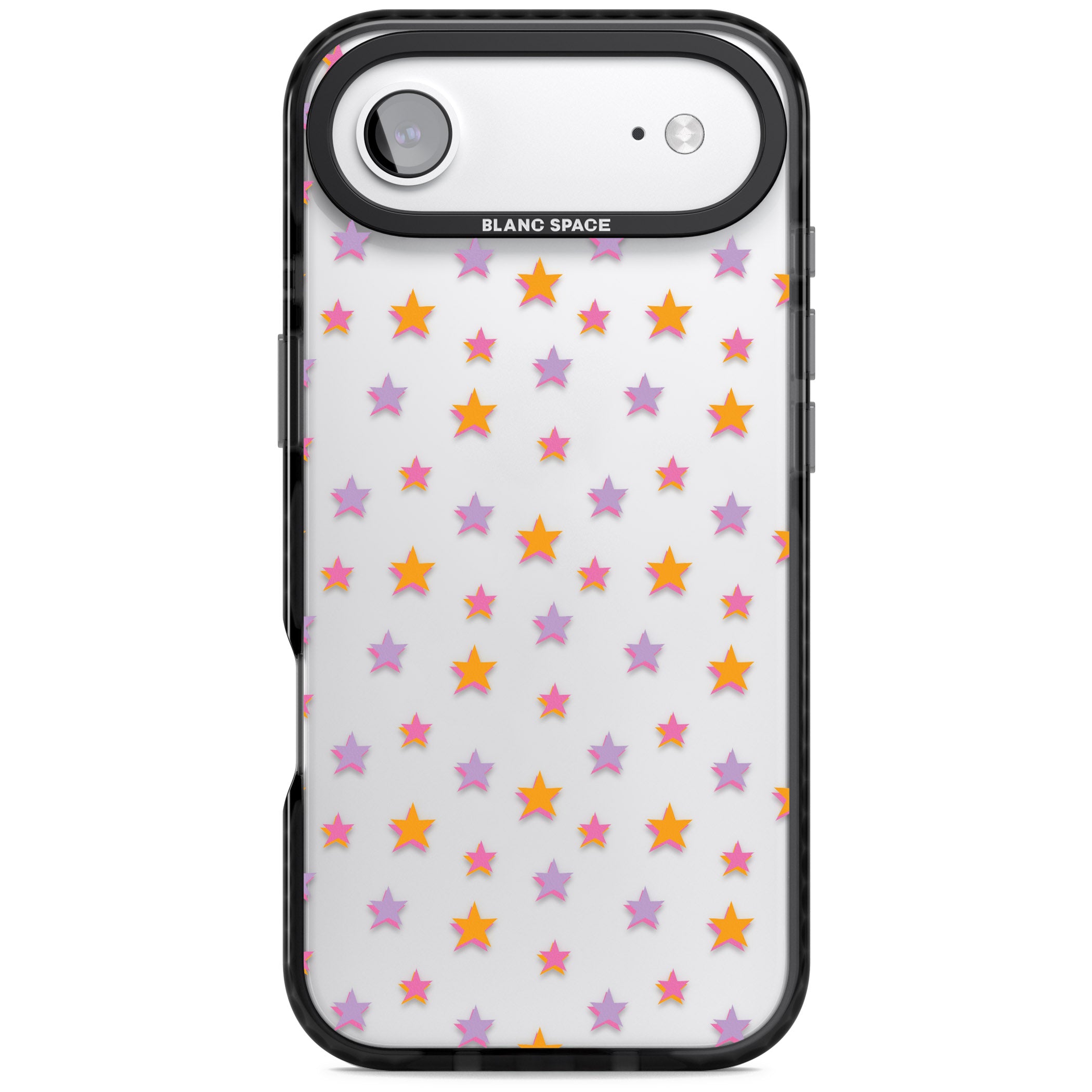 Spangling Stars Pattern iPhone 17 Air Impact Black Phone Case