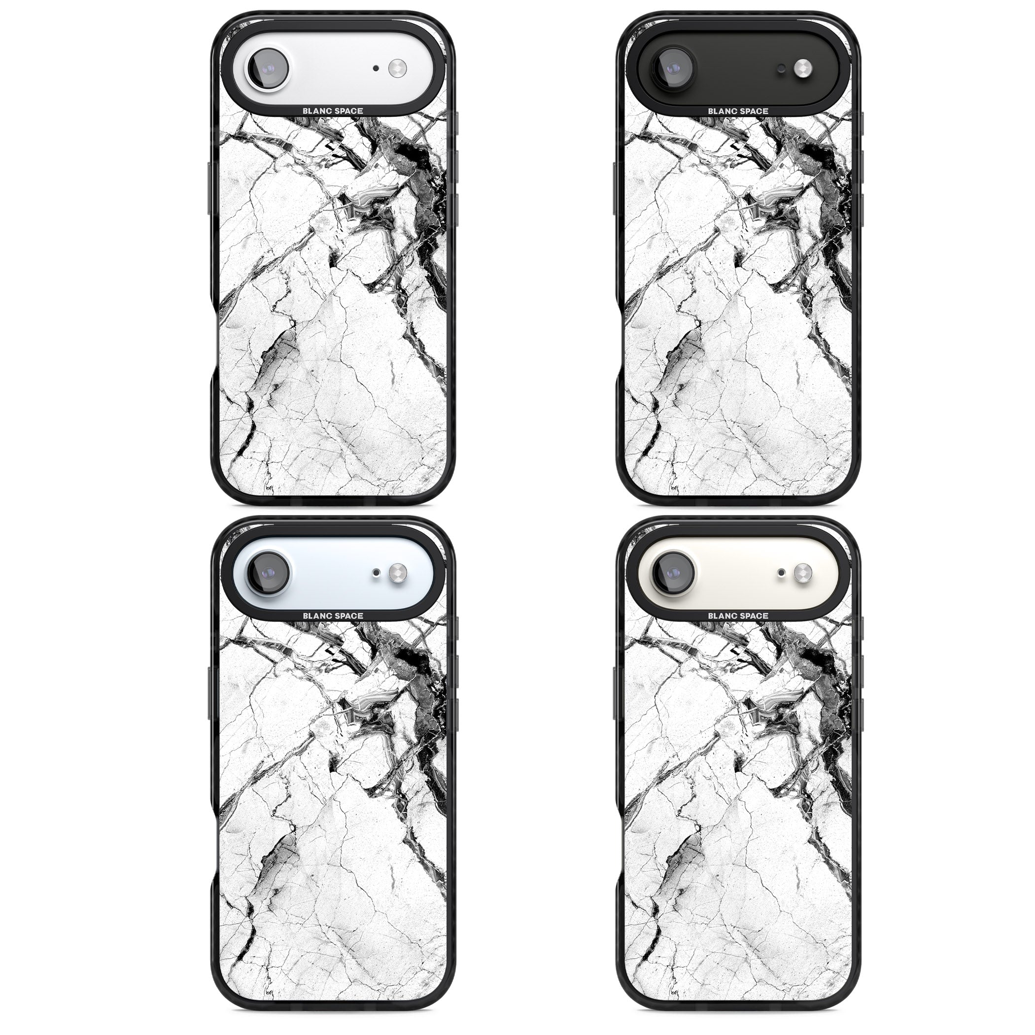 Storm Marble iPhone 17 Air Impact Black Phone Case APT Impact Protection