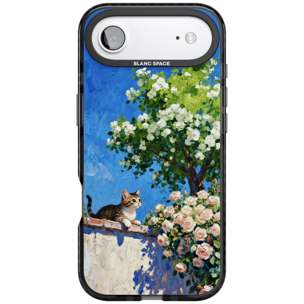 Kitten in Blooming Garden