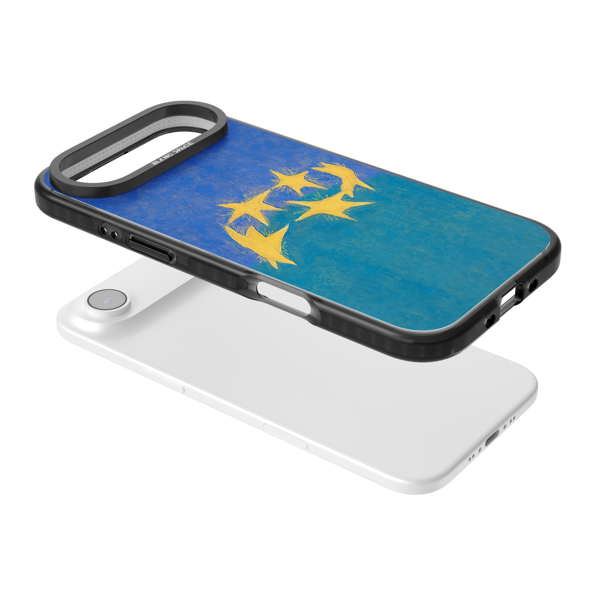 Star Boogie iPhone Air Impact Black Phone Case angled