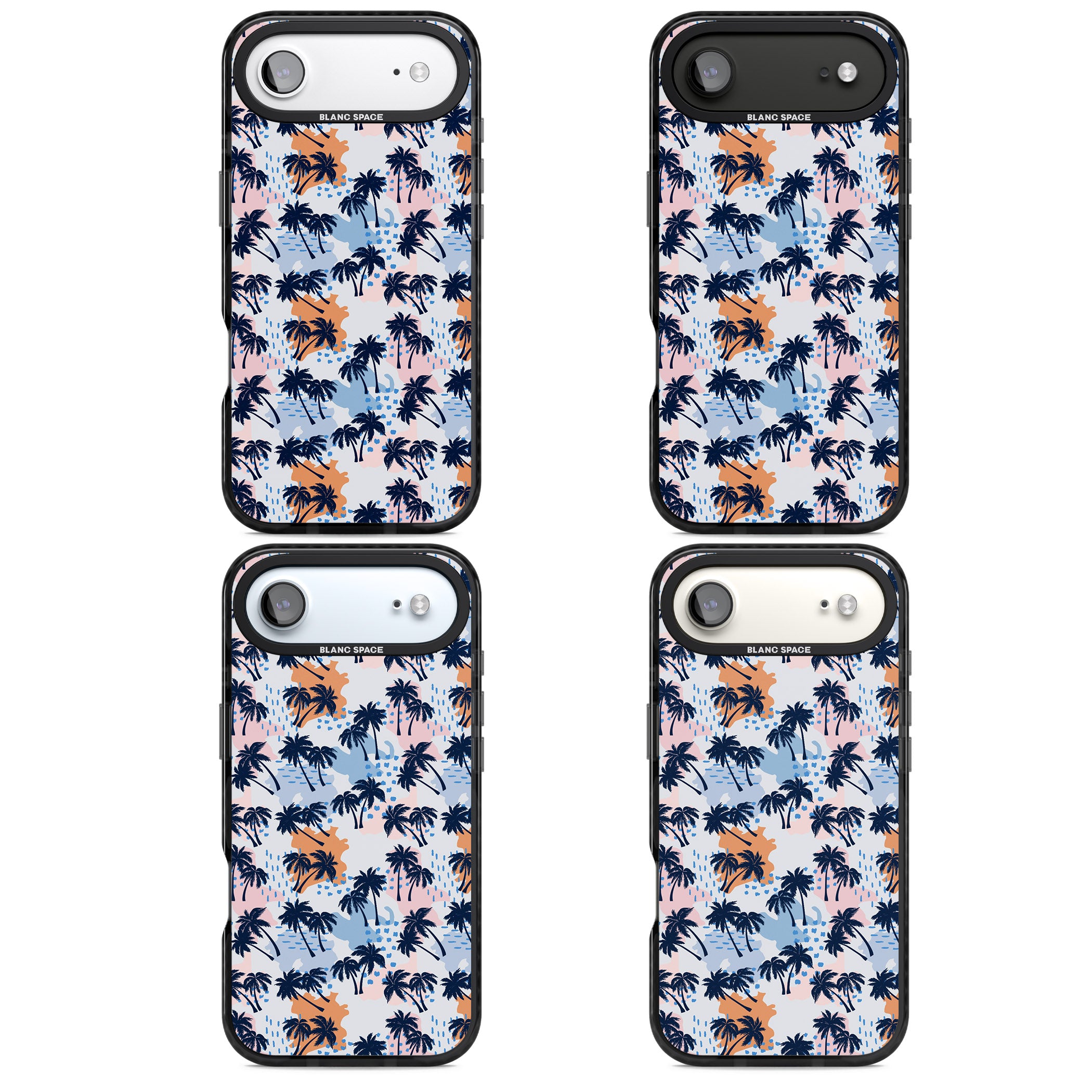 Tropical Vibes Palm iPhone 17 Air Impact Black Phone Case APT Impact Protection