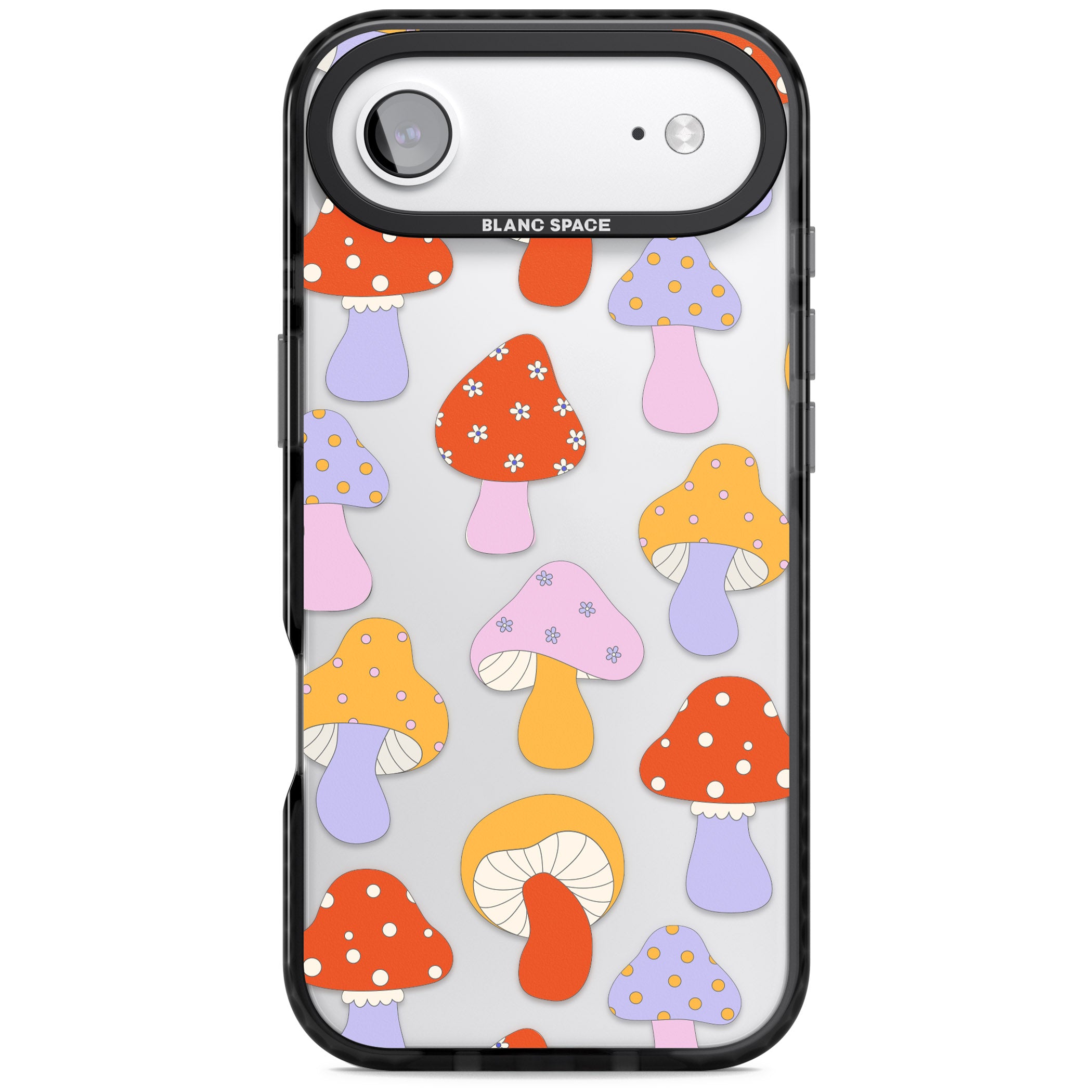 Happy Shrooms iPhone 17 Air Impact Black Phone Case