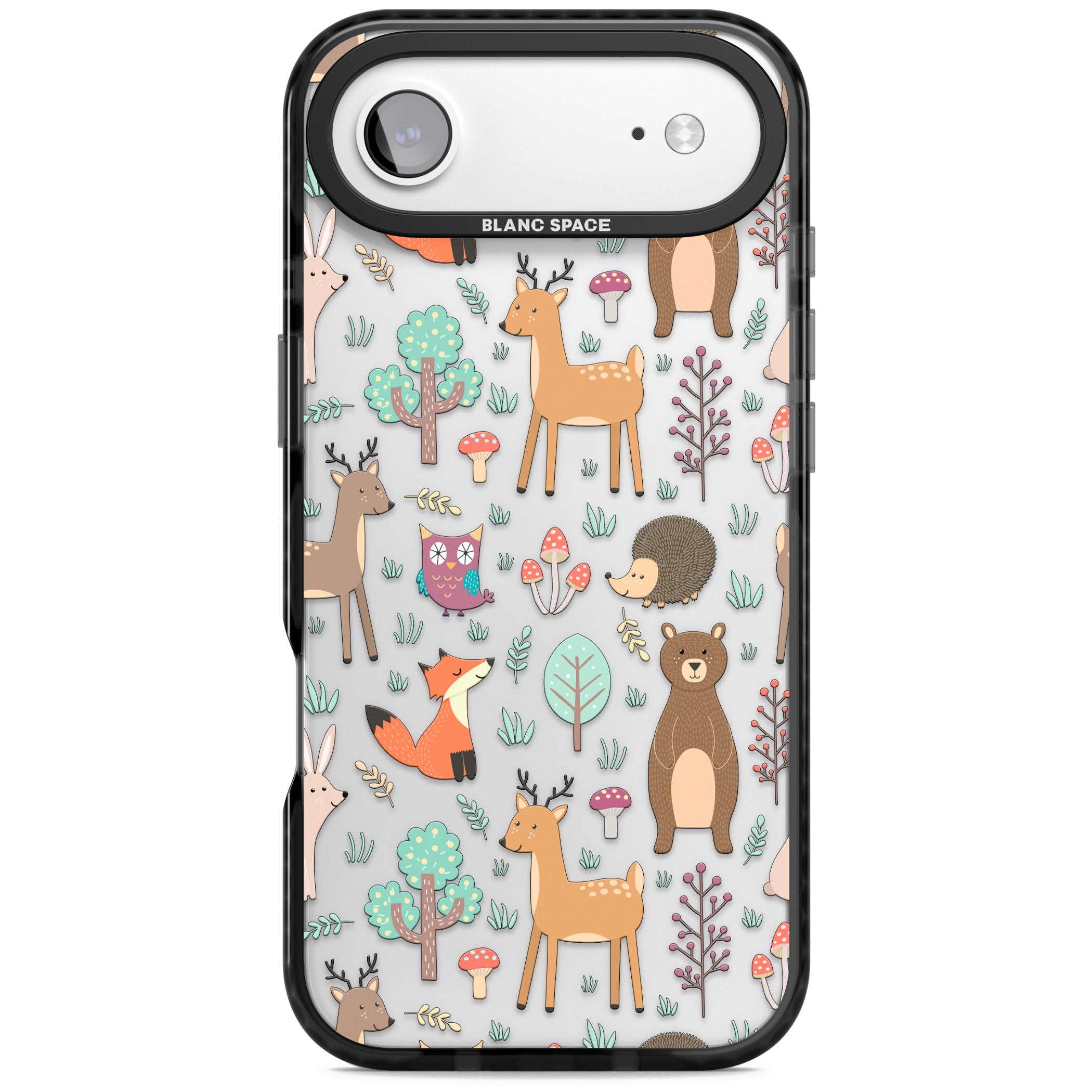 Wildlife Pattern iPhone 17 Air Impact Black Phone Case