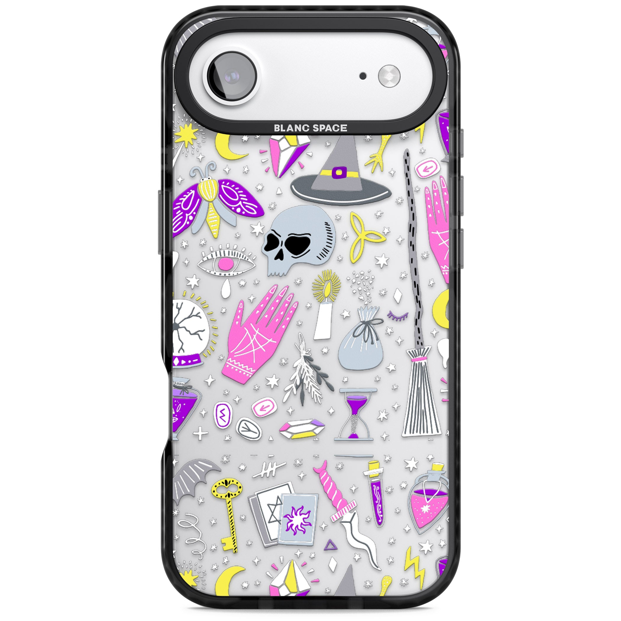 Black Magic Pattern iPhone 17 Air Impact Black Phone Case