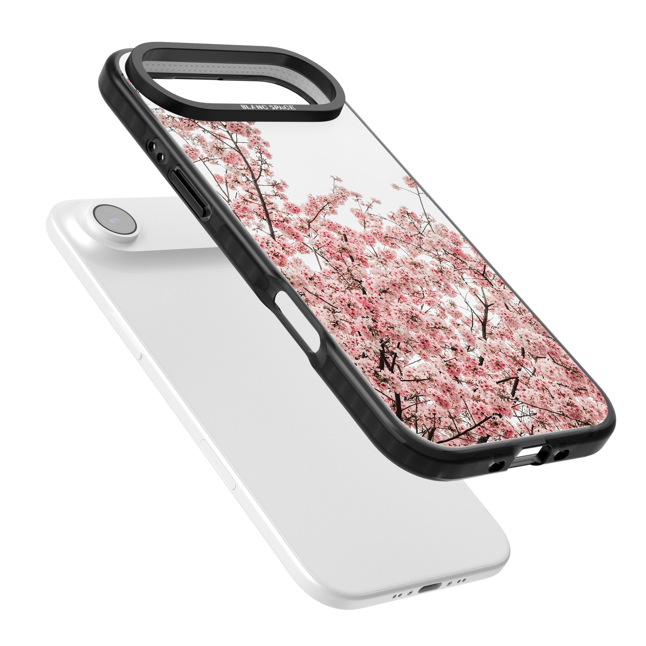 Cherry Blossom Bloom iPhone 17 Air Impact Black Phone Case Colours