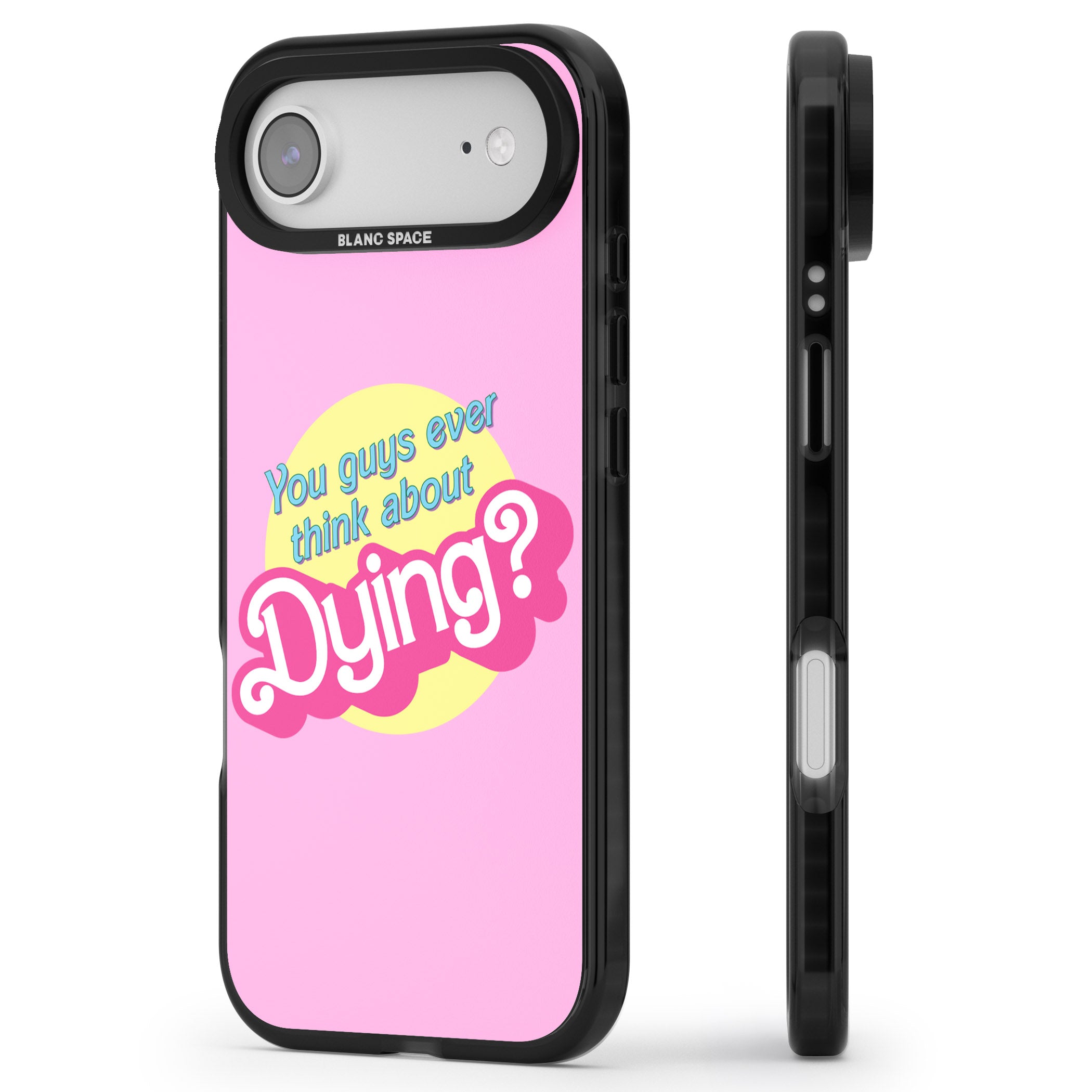 Ever Think About Dying? iPhone 17 Air Impact Black Phone Case Side Profile