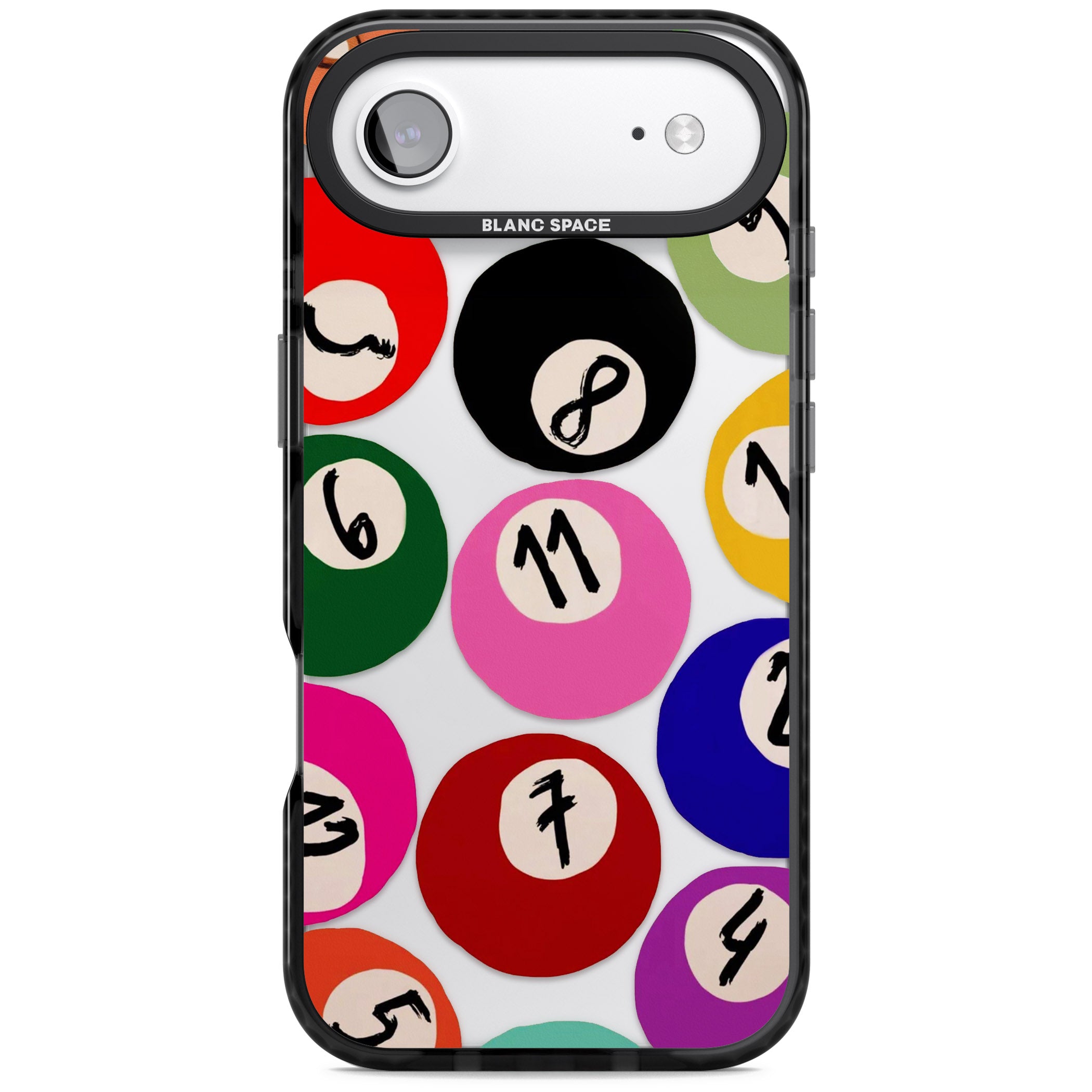 Pool Balls iPhone 17 Air Impact Black Phone Case