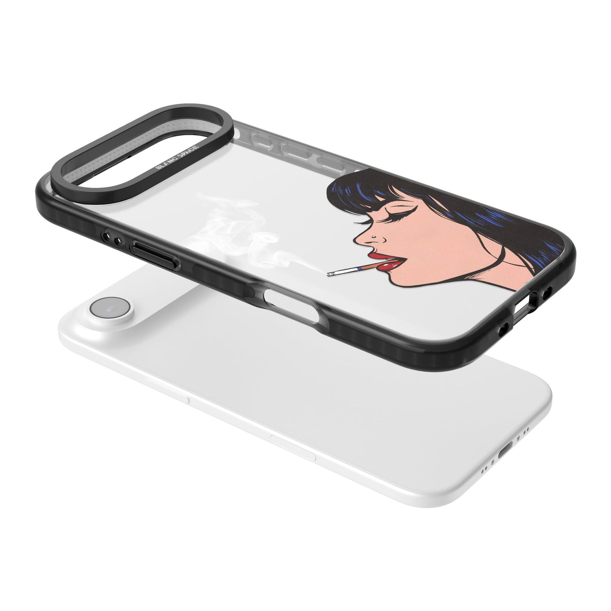 Stress Relief iPhone Air Impact Black Phone Case angled