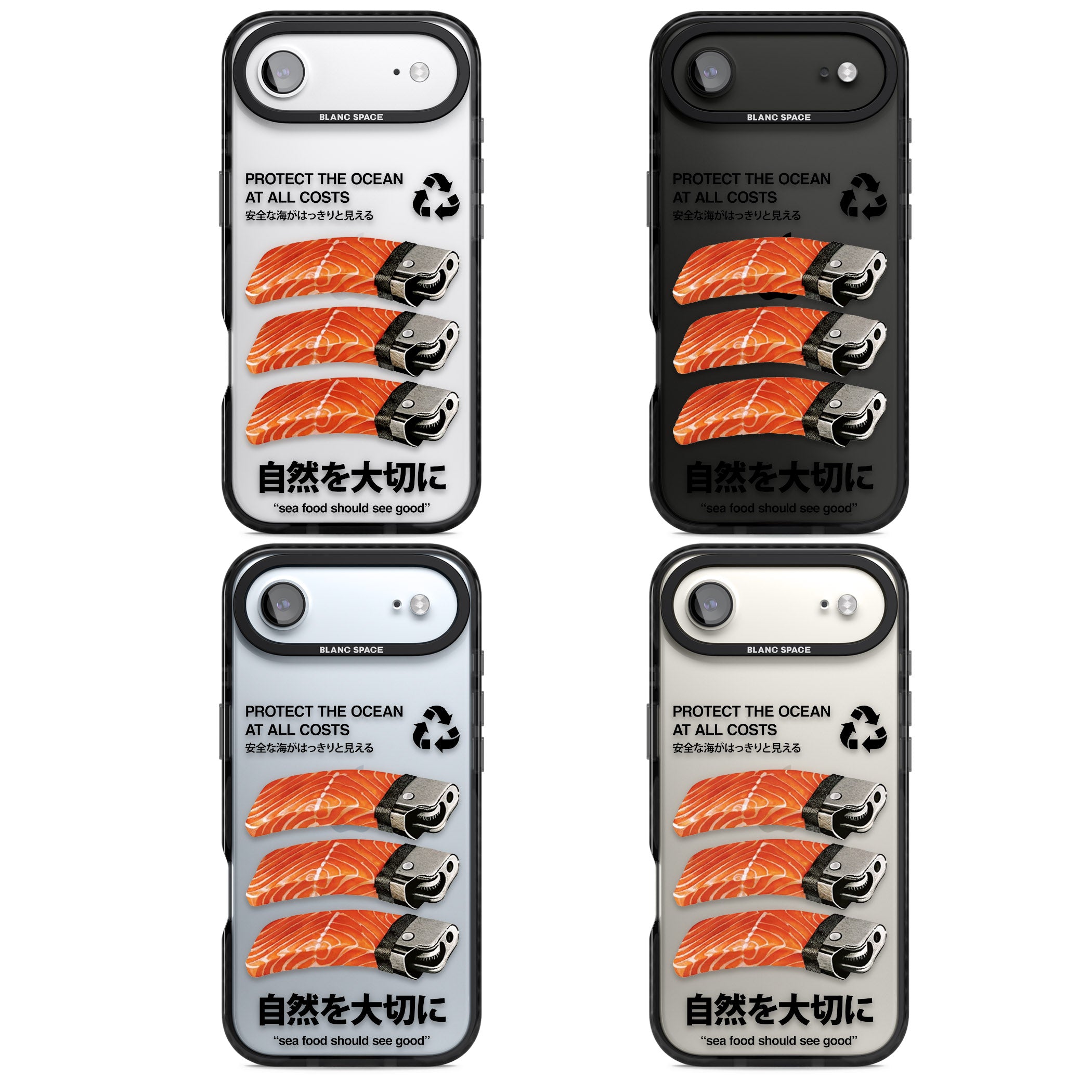 Protect The Ocean iPhone 17 Air Impact Black Phone Case APT Impact Protection