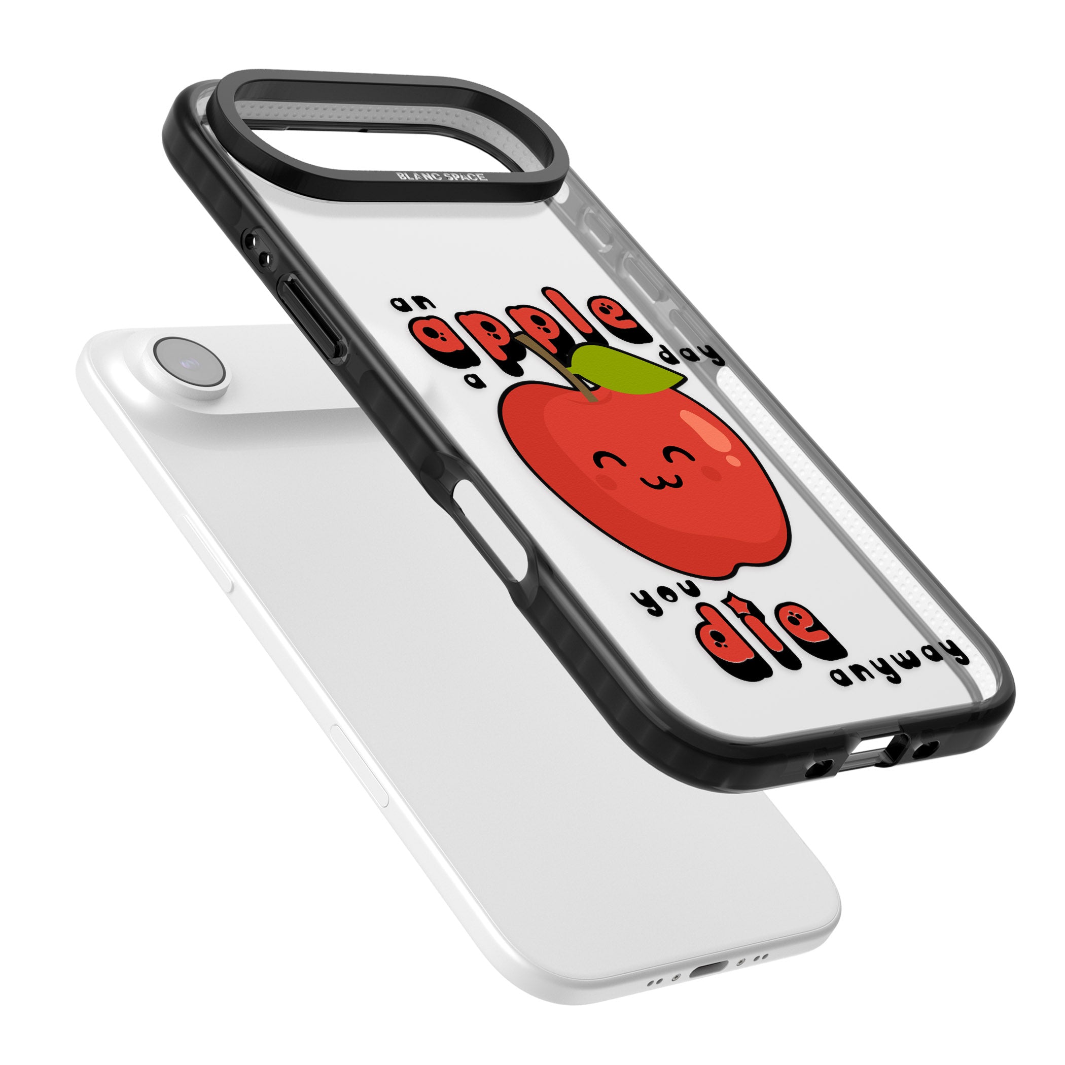 An Apple A Day iPhone 17 Air Impact Black Phone Case Colours
