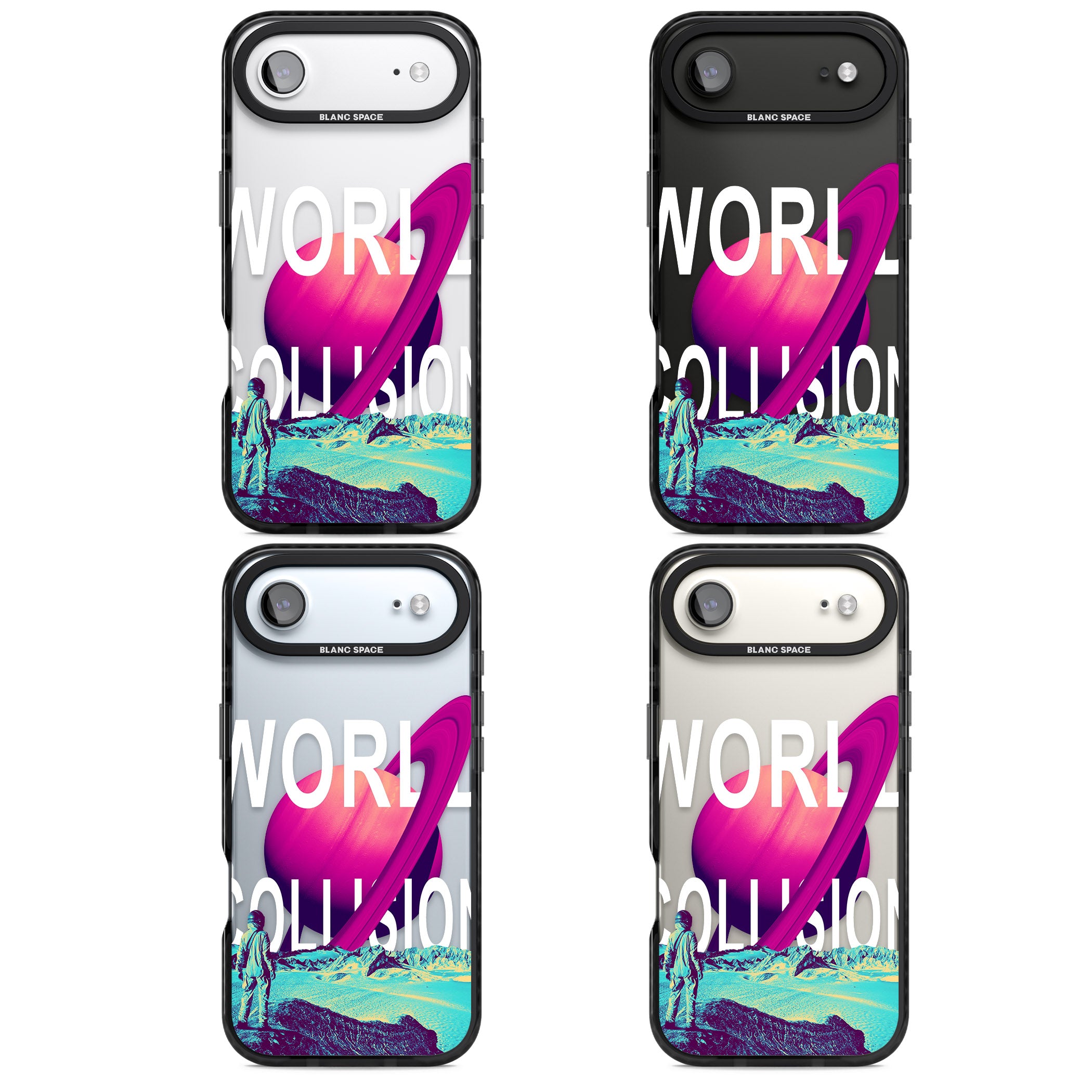 World Collision iPhone 17 Air Impact Black Phone Case APT Impact Protection
