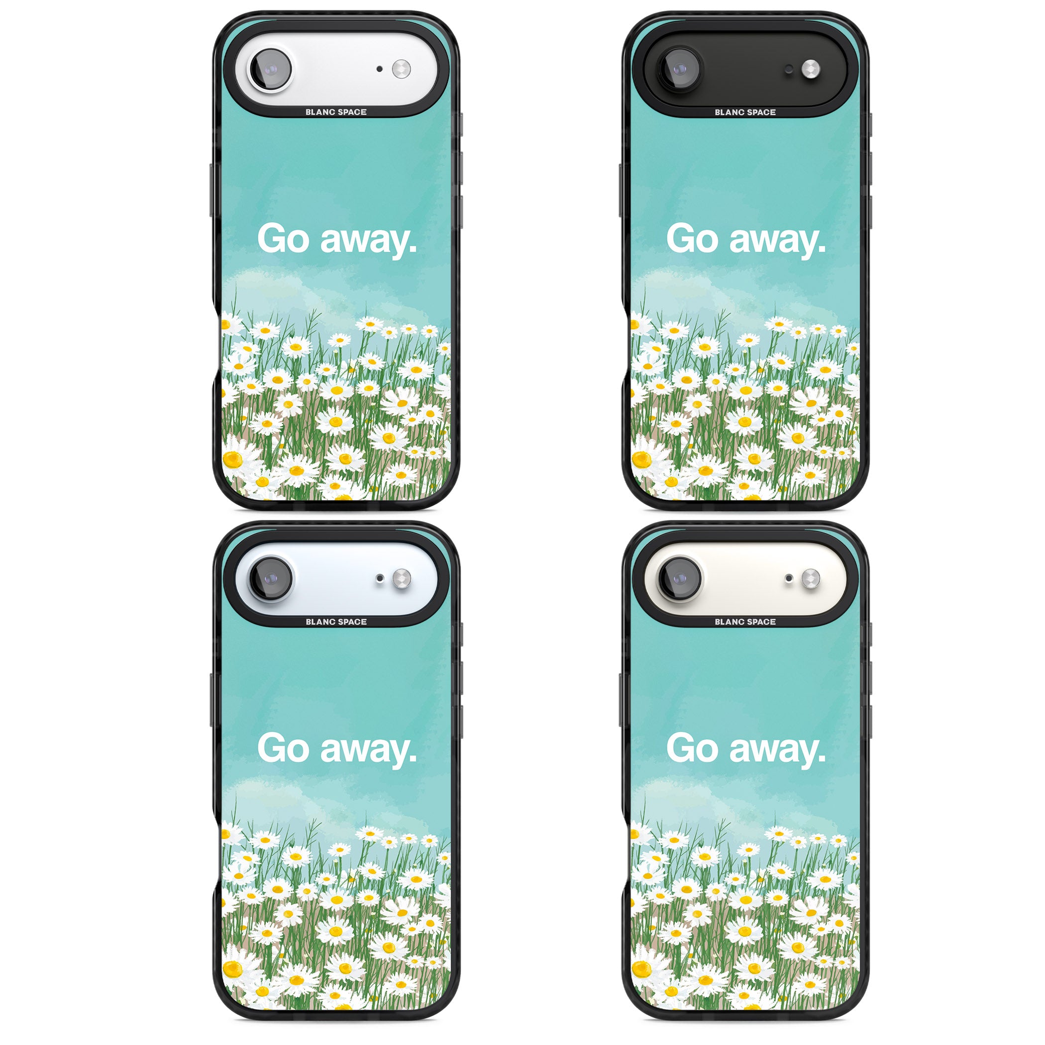 Go Away iPhone 17 Air Impact Black Phone Case APT Impact Protection