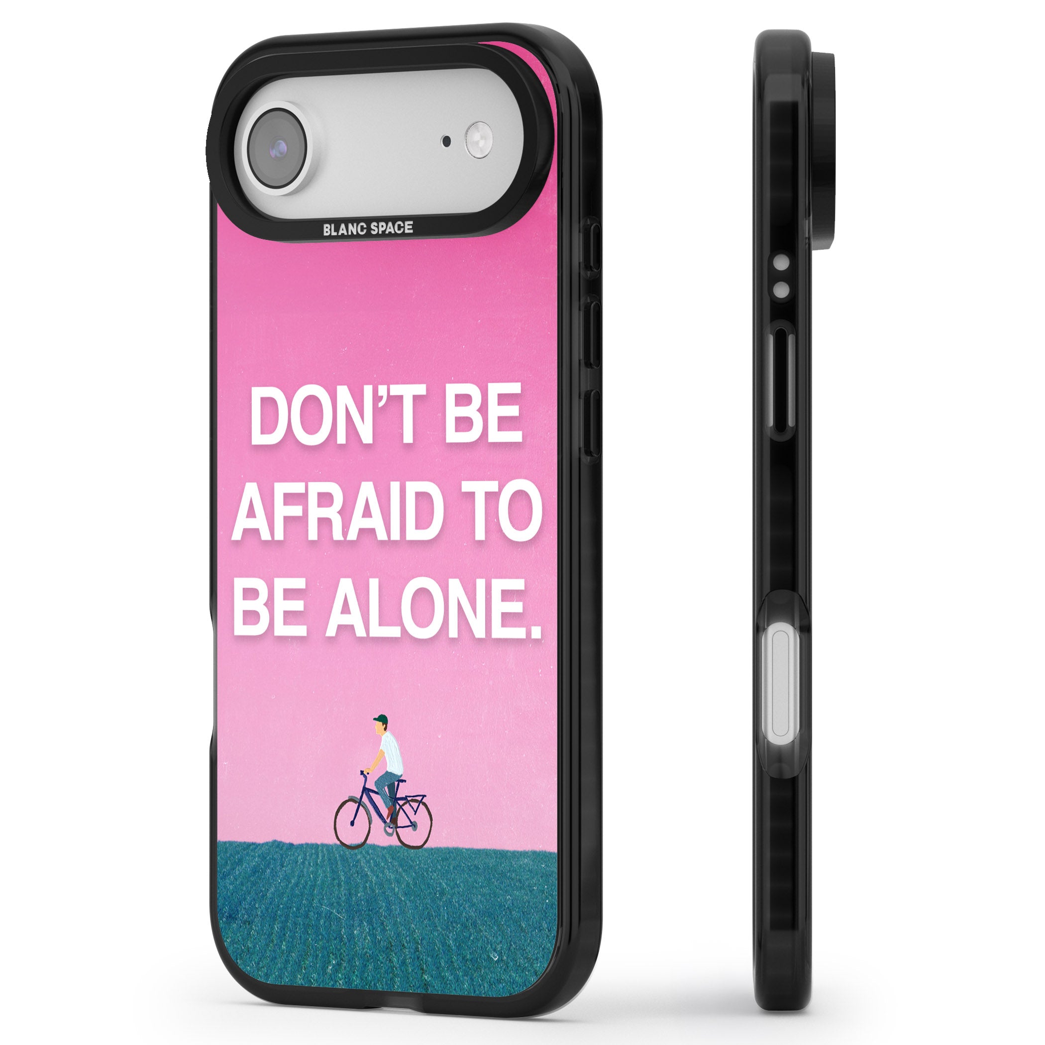 Don'T Be Afraid To Be Alone iPhone 17 Air Impact Black Phone Case Side Profile