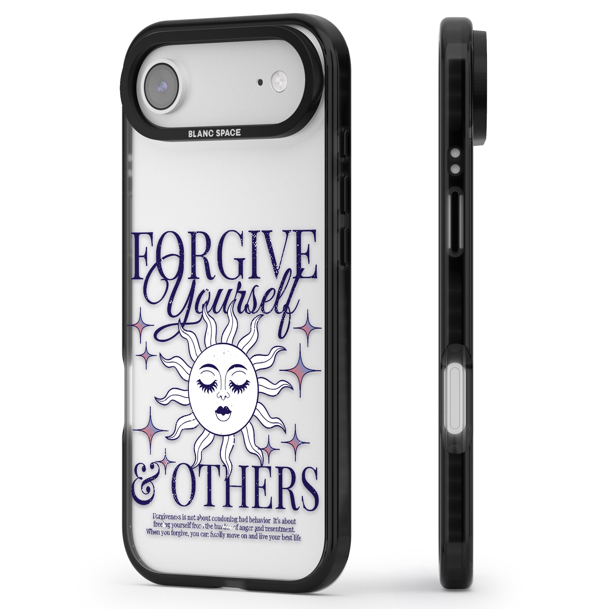 Forgiveness iPhone 17 Air Impact Black Phone Case Side Profile
