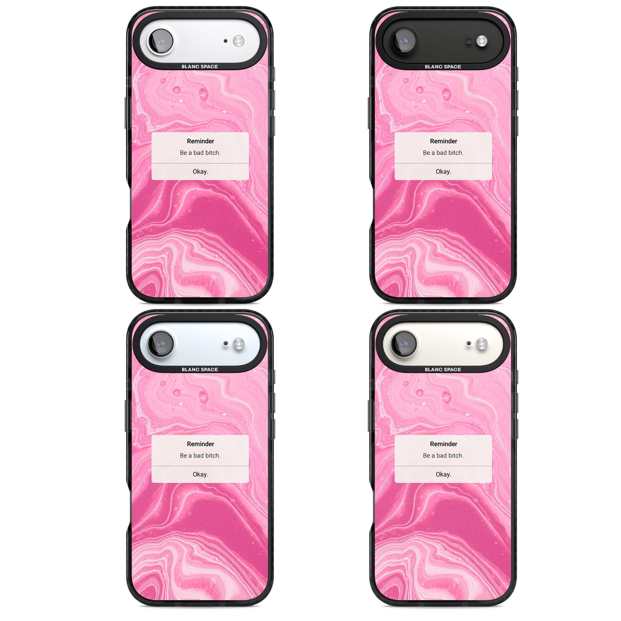 Bad Bitch Reminder iPhone 17 Air Impact Black Phone Case APT Impact Protection