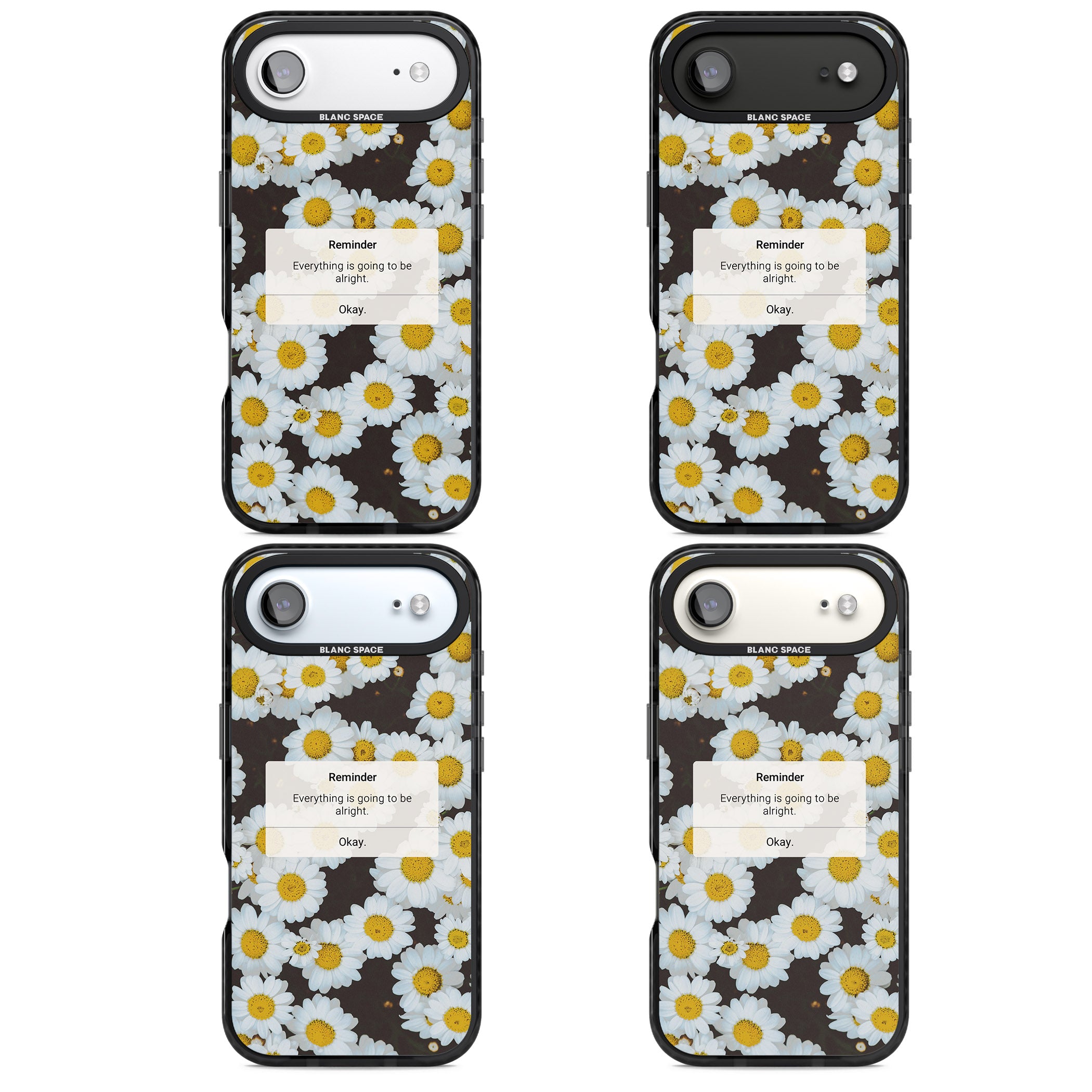 Daisy Reminder iPhone 17 Air Impact Black Phone Case APT Impact Protection