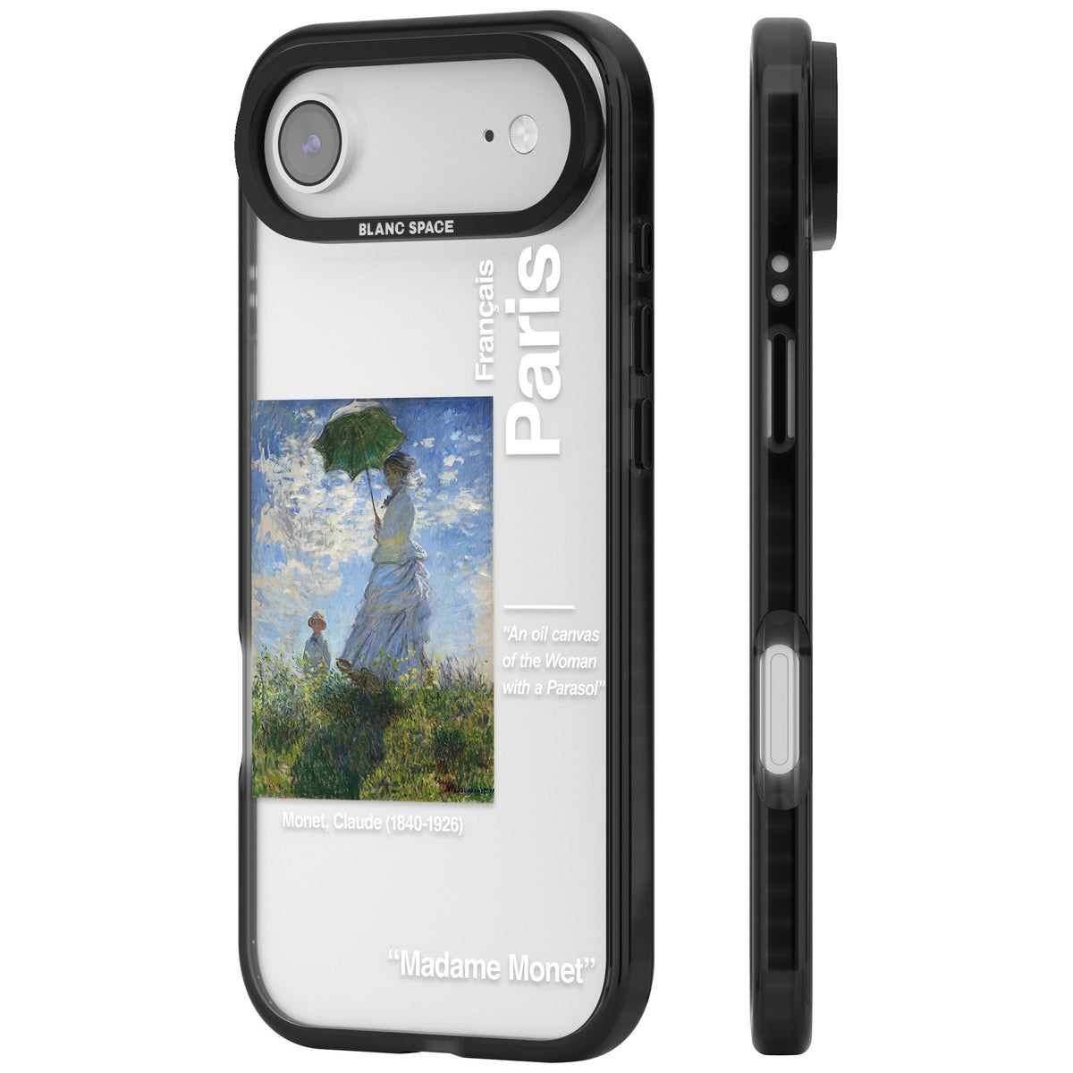Madame Monet And Her Son iPhone Air Impact Black Phone Case side