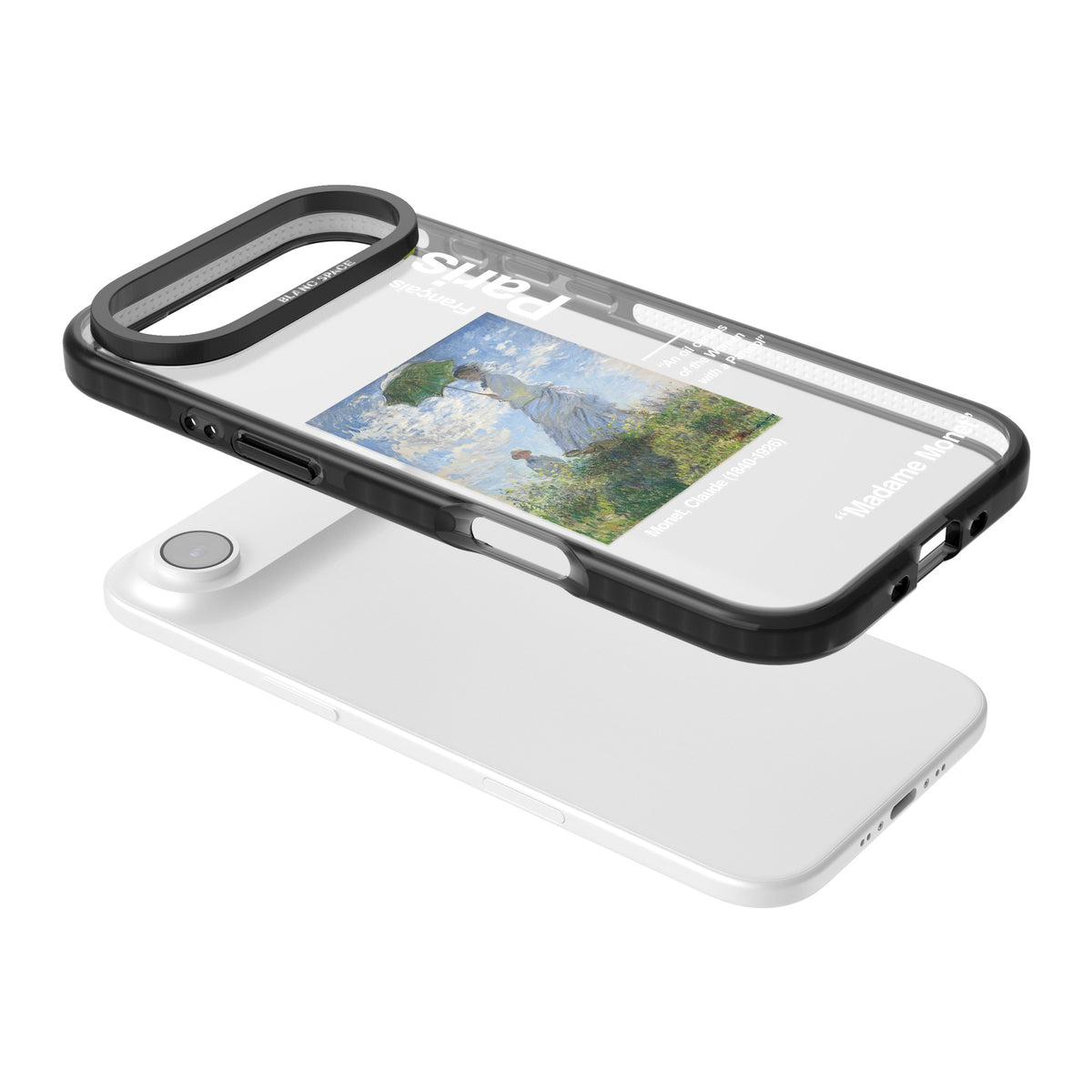 Madame Monet And Her Son iPhone Air Impact Black Phone Case angled