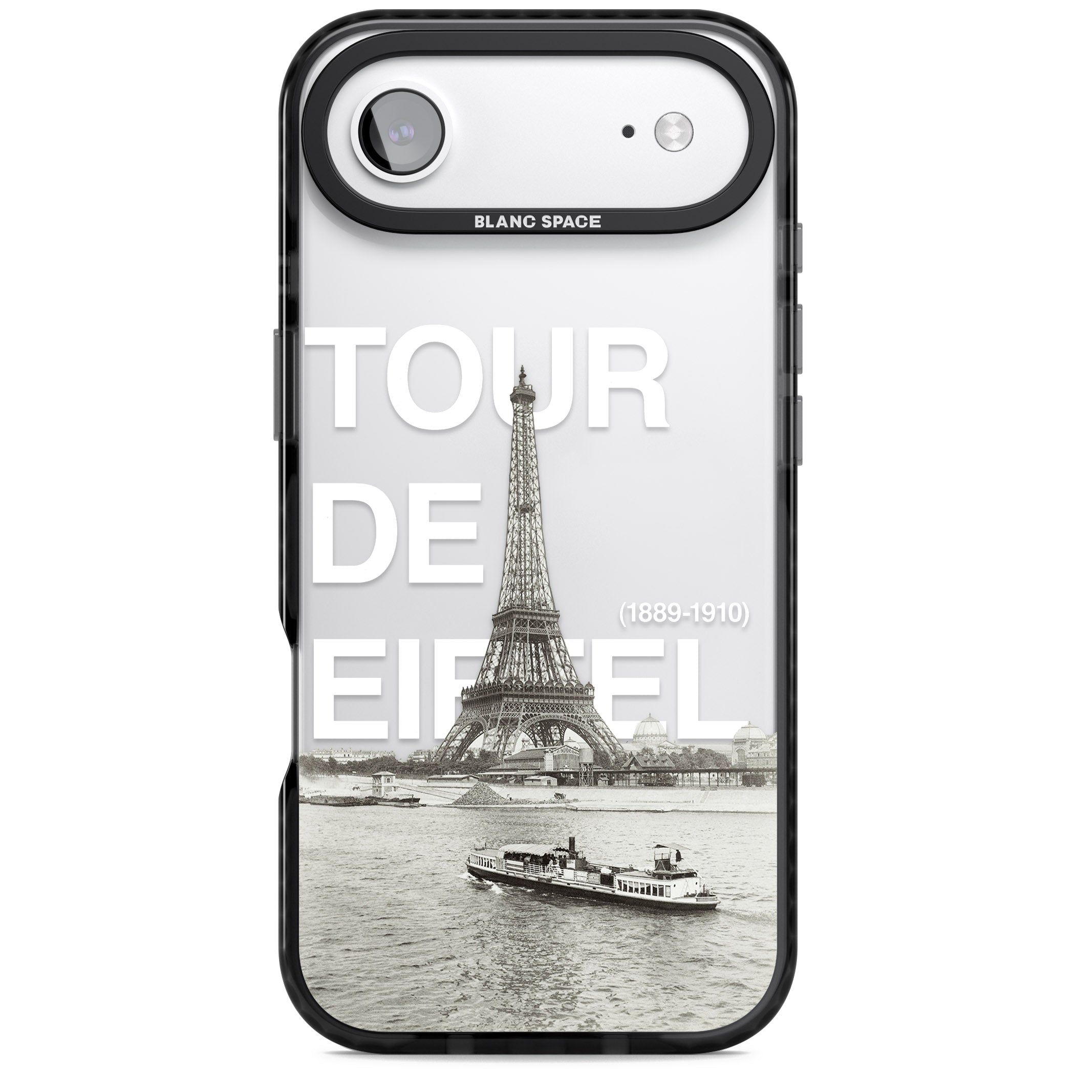 Tour De Eiffel iPhone 17 Air Impact Black Phone Case