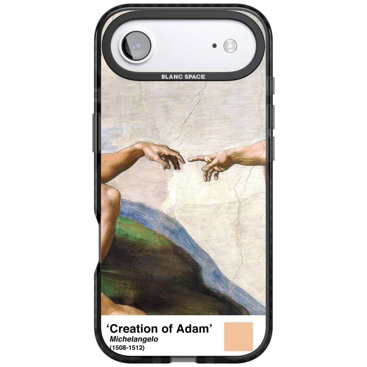 Creation Of Adam iPhone Air Impact Black Phone Case front