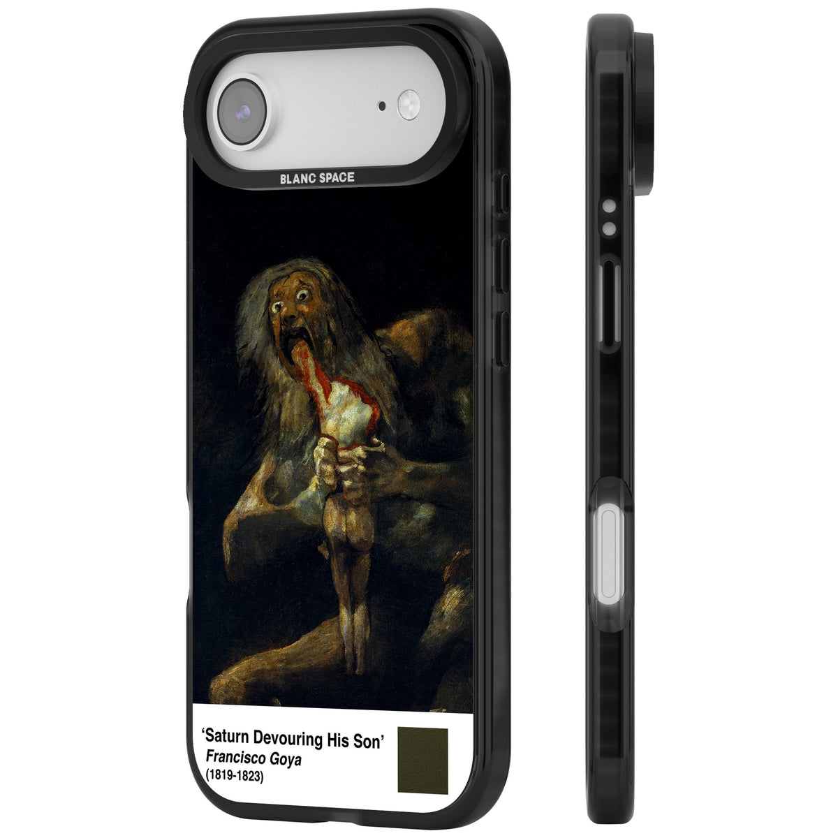 Saturn Devouring His Son iPhone Air Impact Black Phone Case side