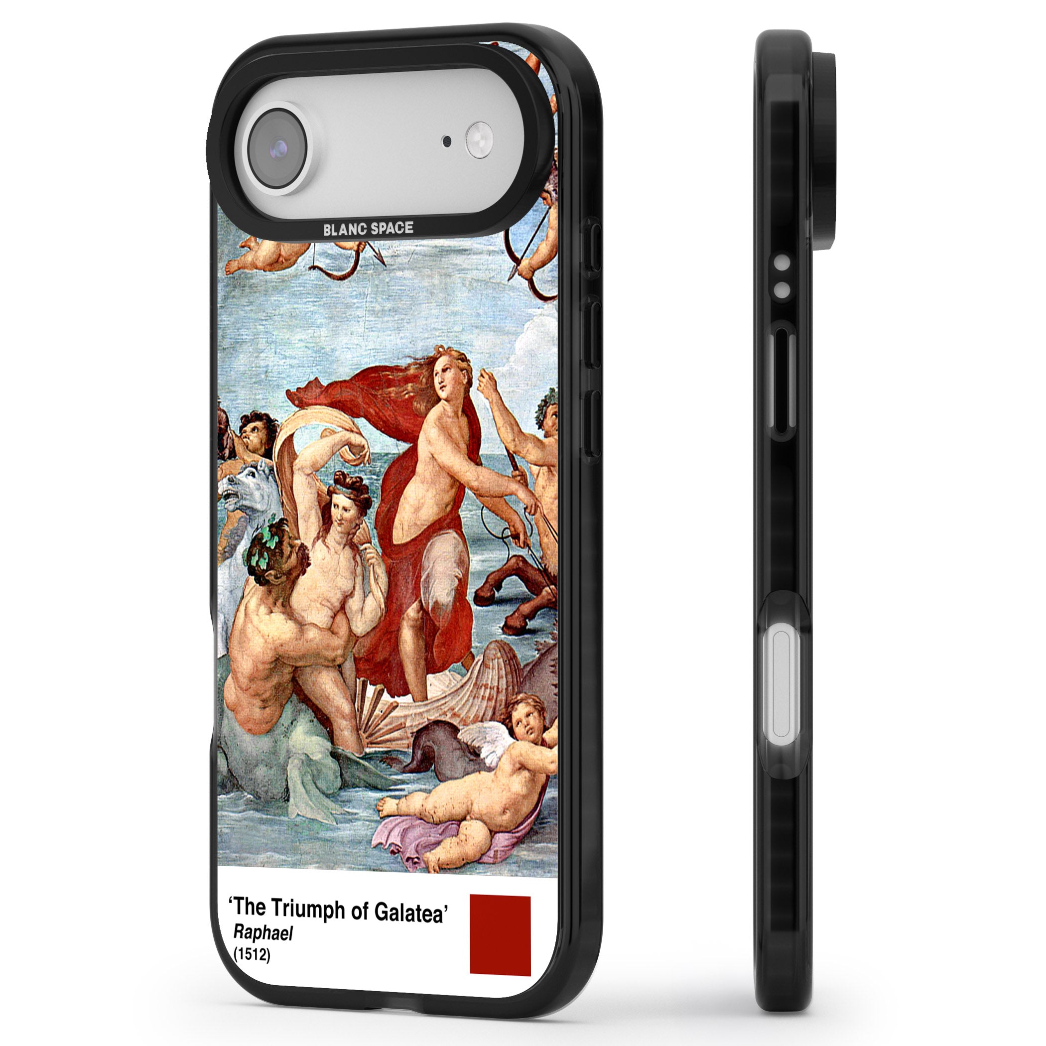 The Triumph Of Galatea iPhone 17 Air Impact Black Phone Case Side Profile