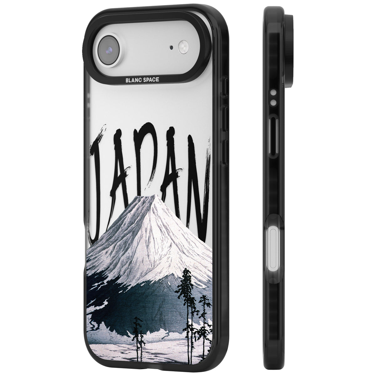 Mount Fuji Cutout iPhone Air Impact Black Phone Case side