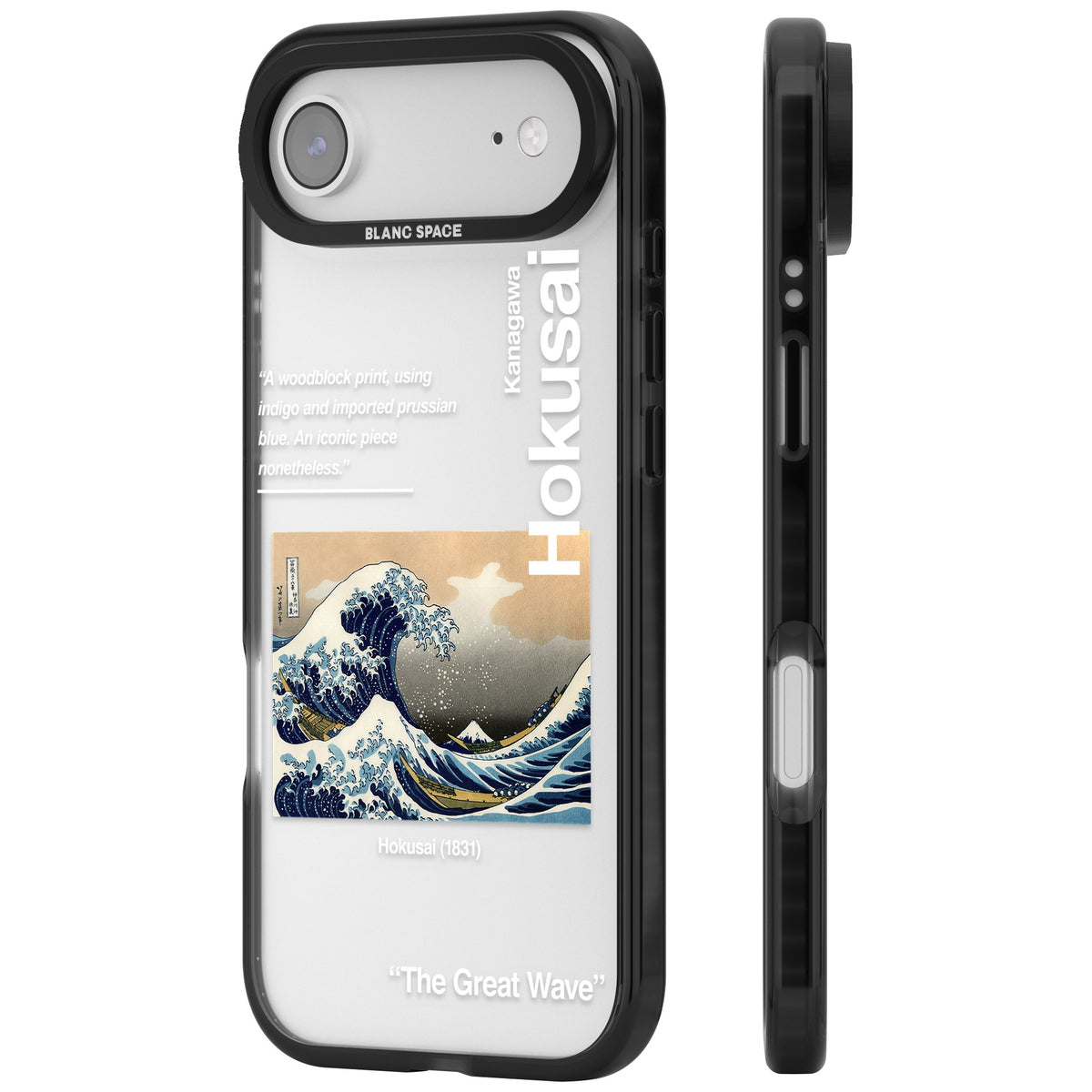 The Great Wave iPhone Air Impact Black Phone Case side
