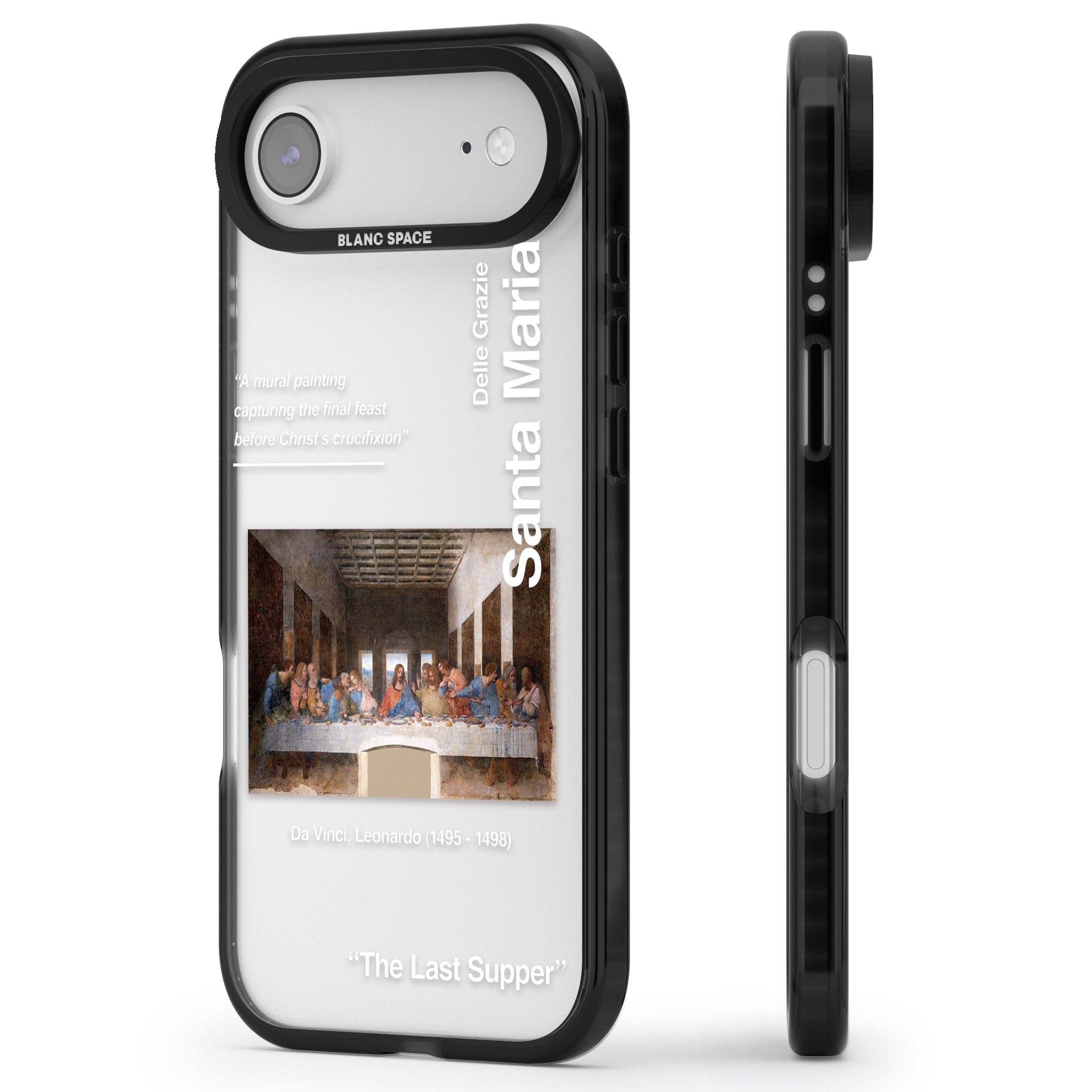 The Last Supper iPhone 17 Air Impact Black Phone Case Side Profile