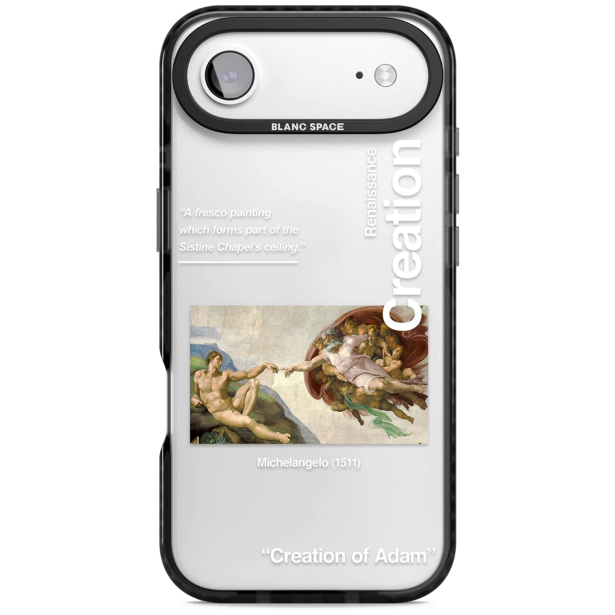 Creation Of Adam Michelangelo iPhone 17 Air Impact Black Phone Case