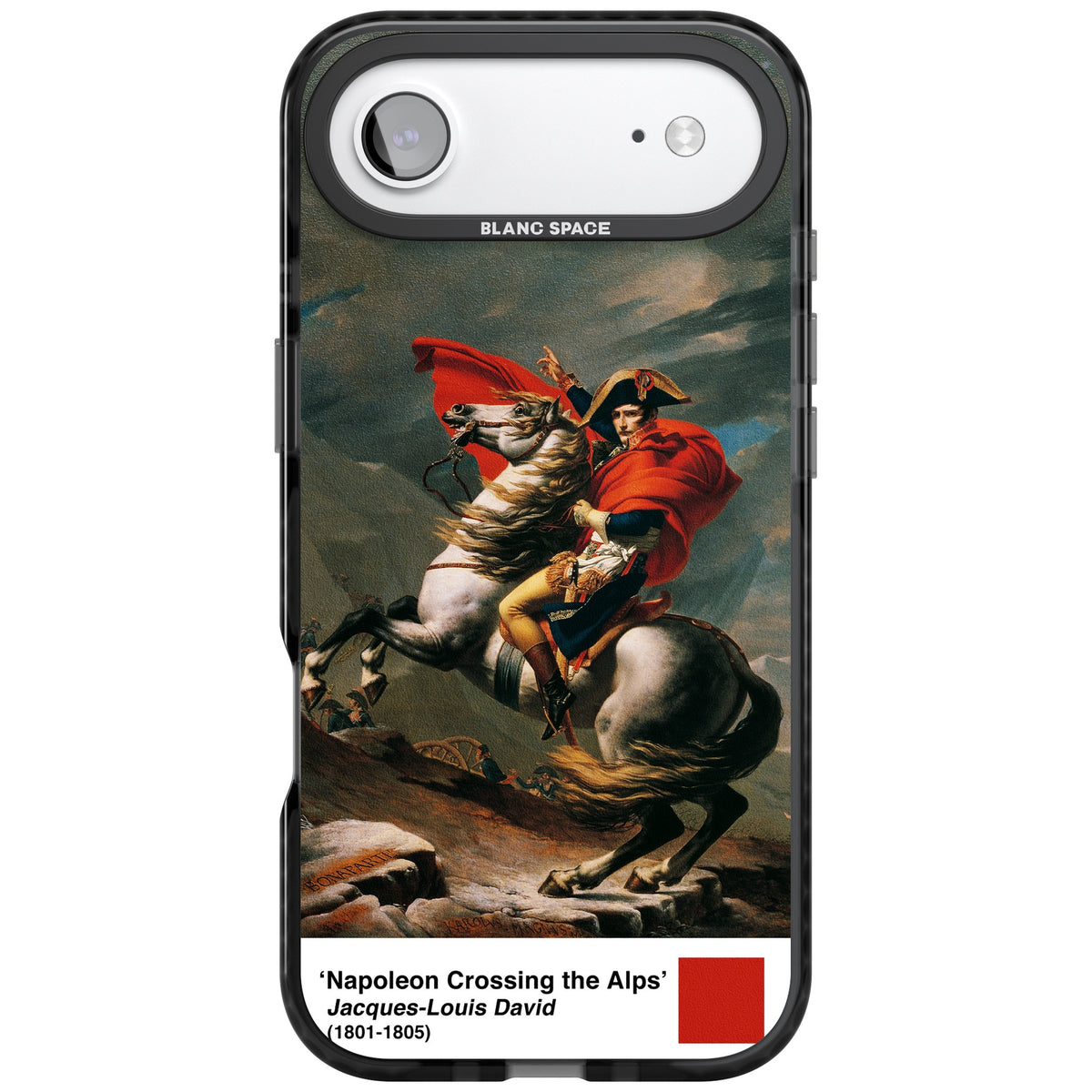 Napoleon Crossing The Alps iPhone Air Impact Black Phone Case front