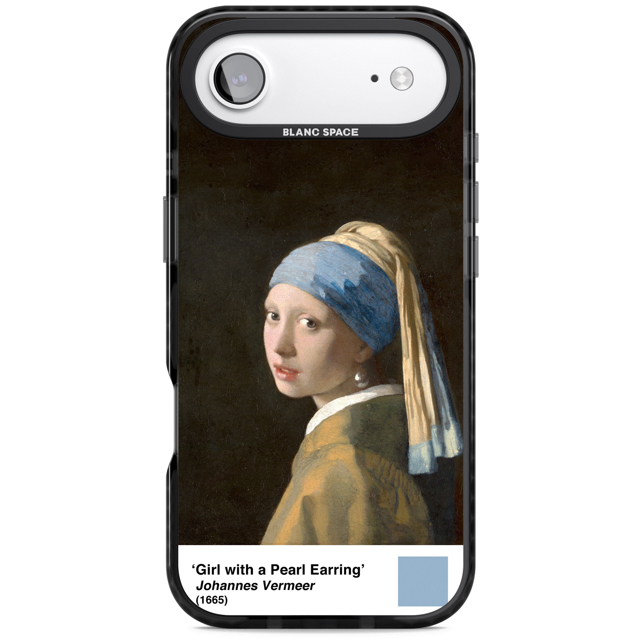 Girl With A Pearl Earring iPhone 17 Air Impact Black Phone Case