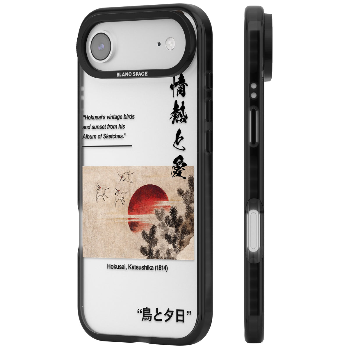 Birds And Sunset iPhone Air Impact Black Phone Case side