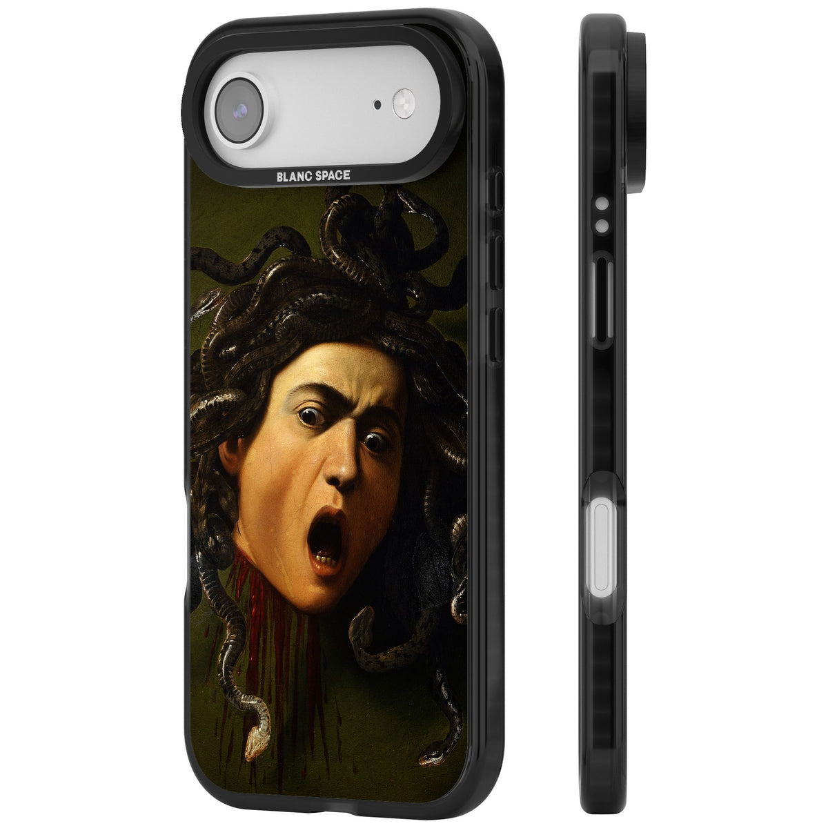 Head of Medusa iPhone Air Impact Black Phone Case side