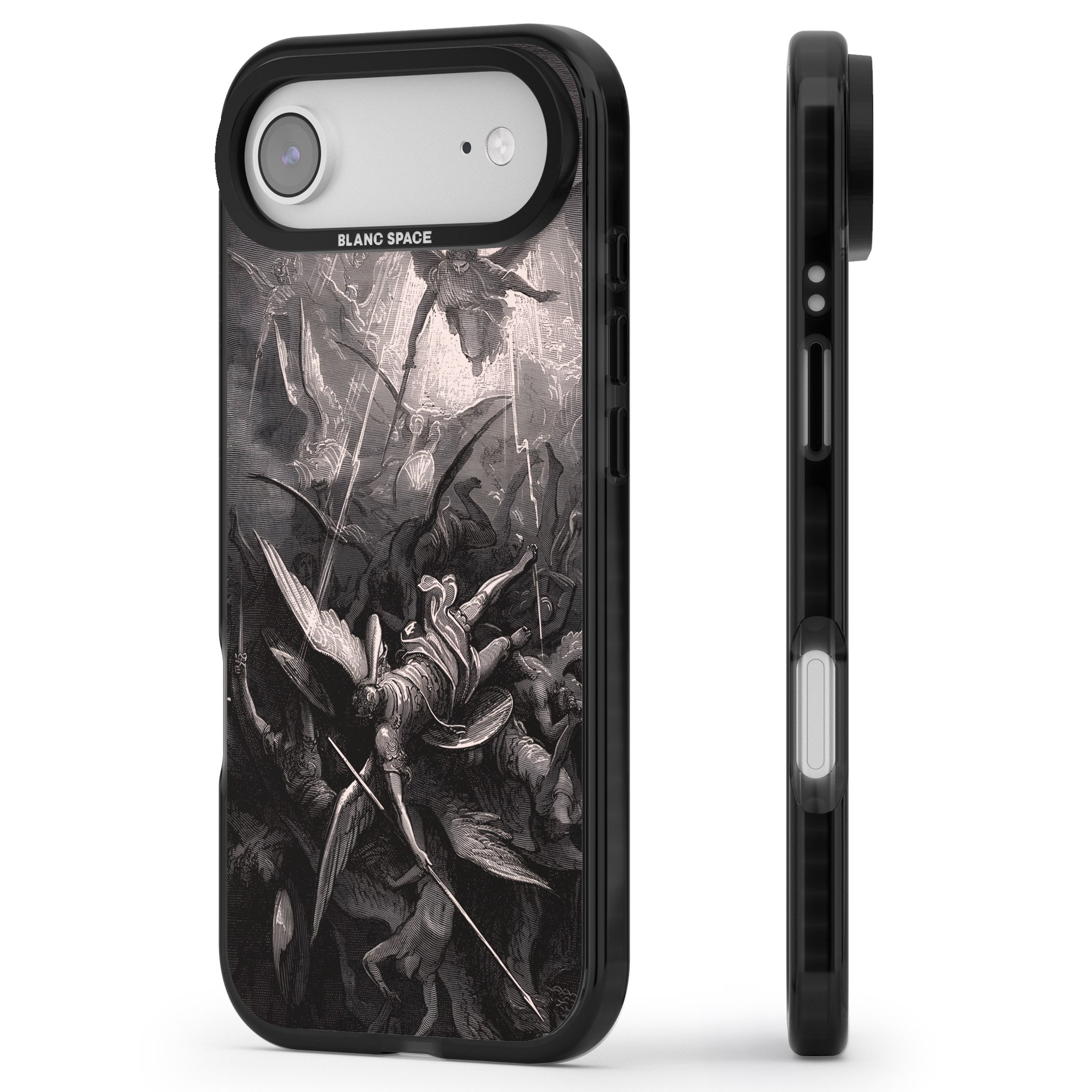 Paradise Lost iPhone 17 Air Impact Black Phone Case Side Profile