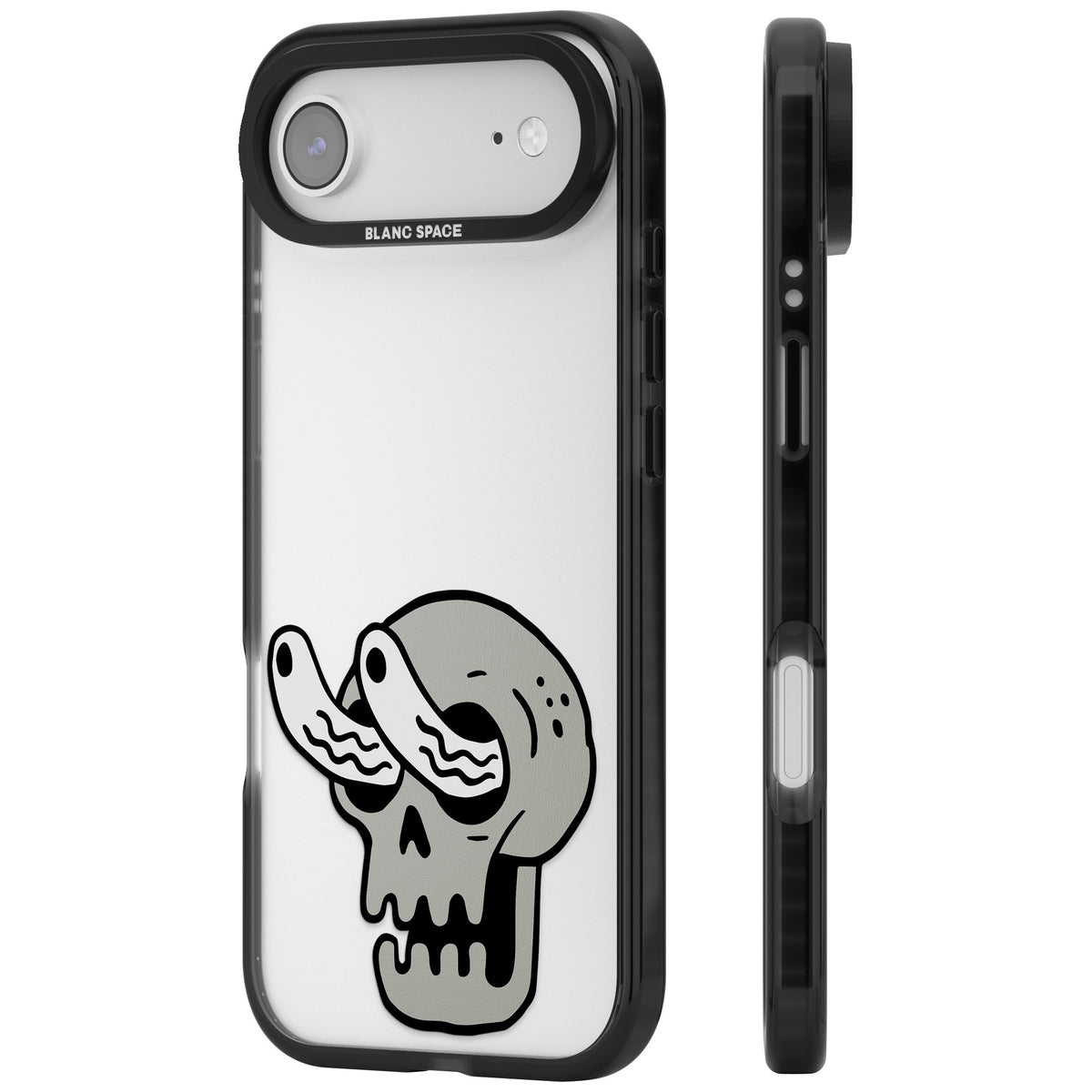 Skull Eyes iPhone Air Impact Black Phone Case side