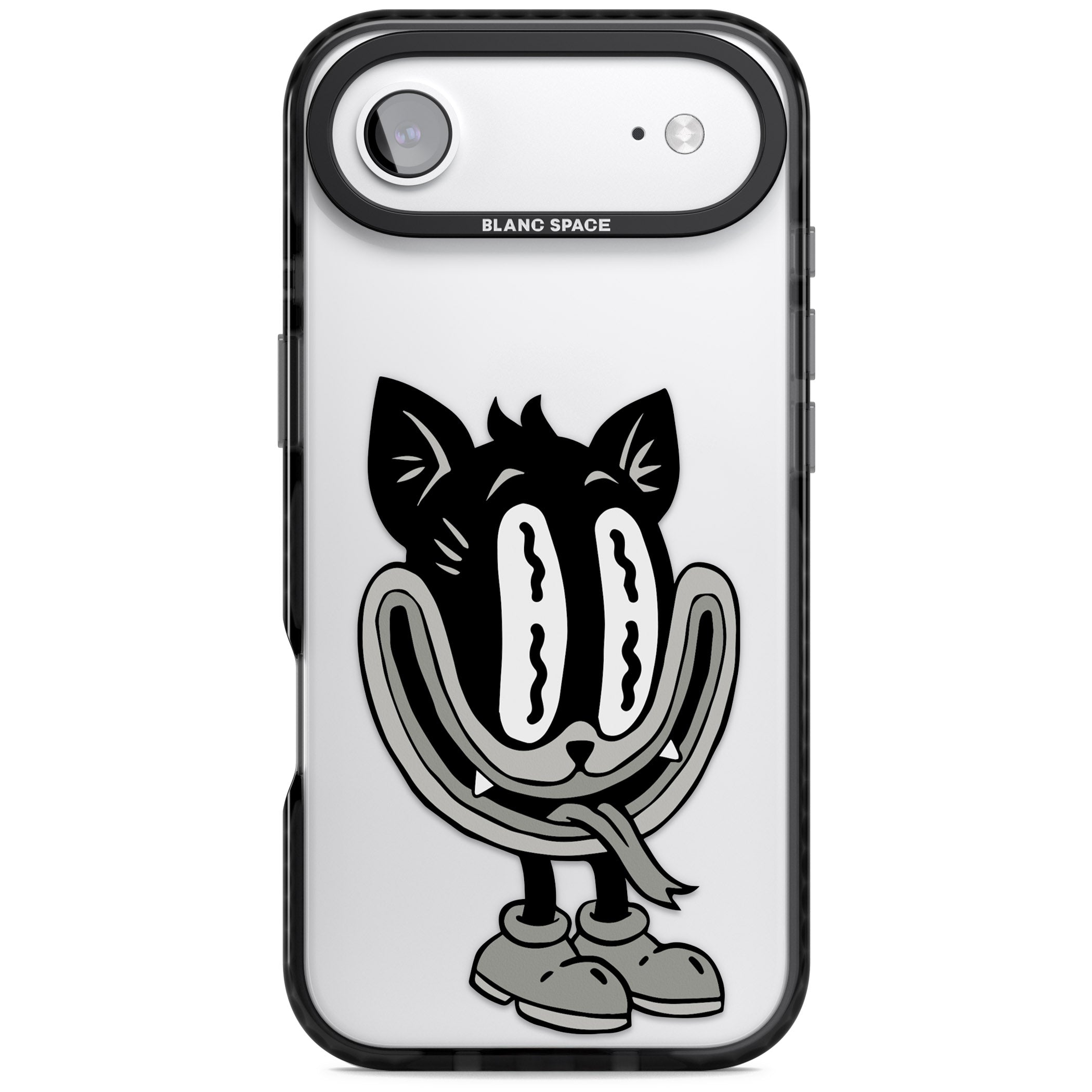Faded Feline iPhone 17 Air Impact Black Phone Case