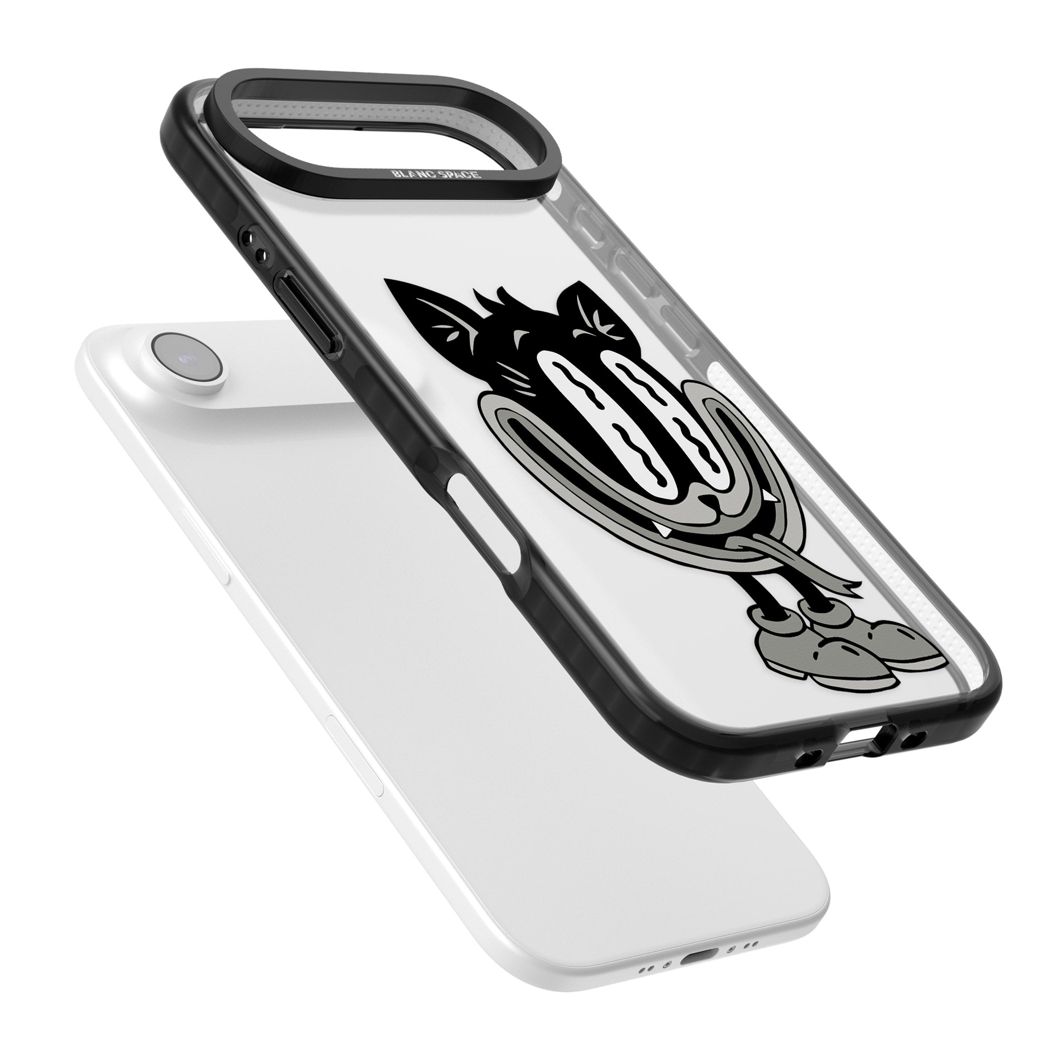 Faded Feline iPhone 17 Air Impact Black Phone Case Colours