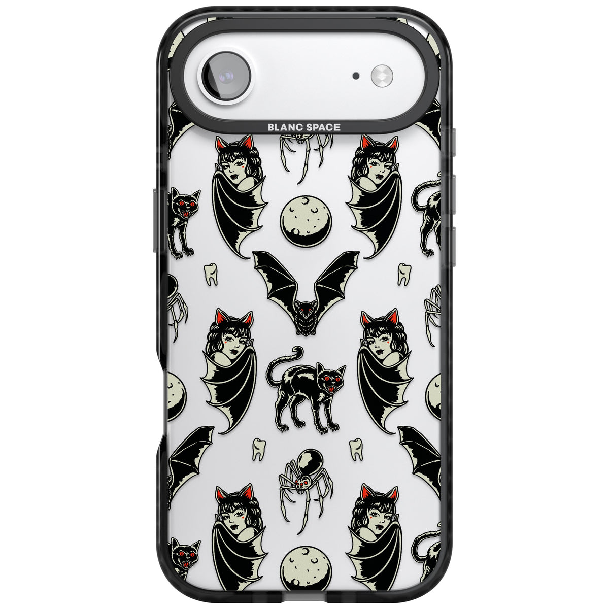 Vampy Goth iPhone Air Impact Black Phone Case front