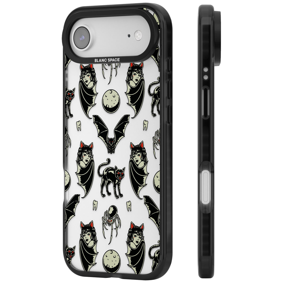 Vampy Goth iPhone Air Impact Black Phone Case side
