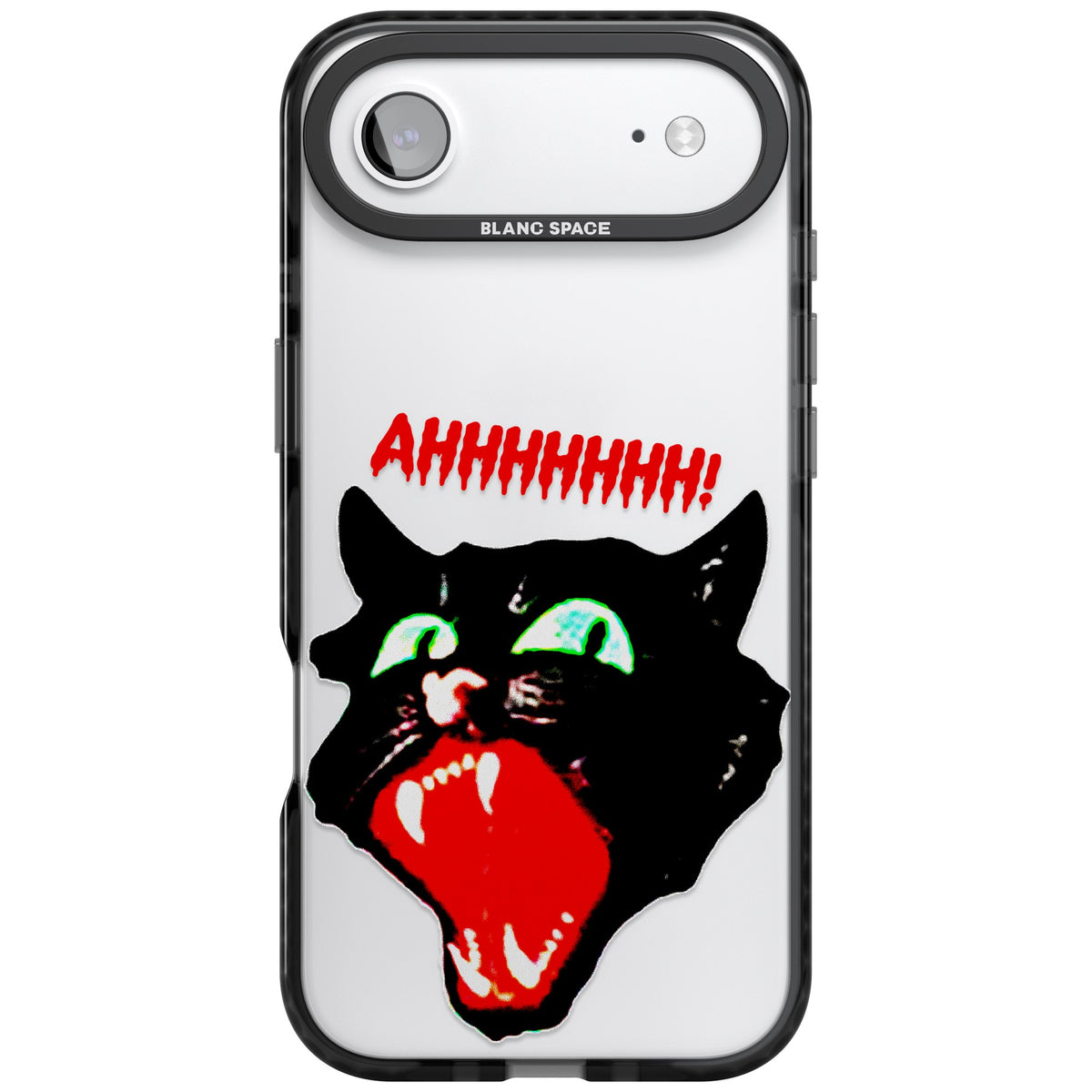 AHH! Cat iPhone Air Impact Black Phone Case front