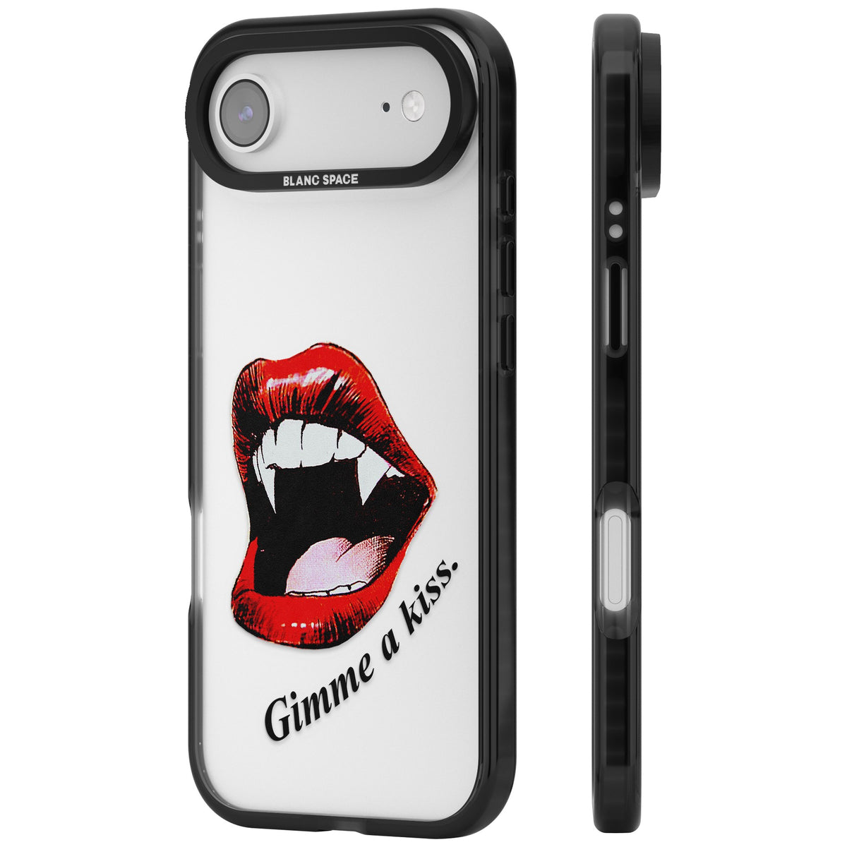 Gimme A Kiss iPhone Air Impact Black Phone Case side