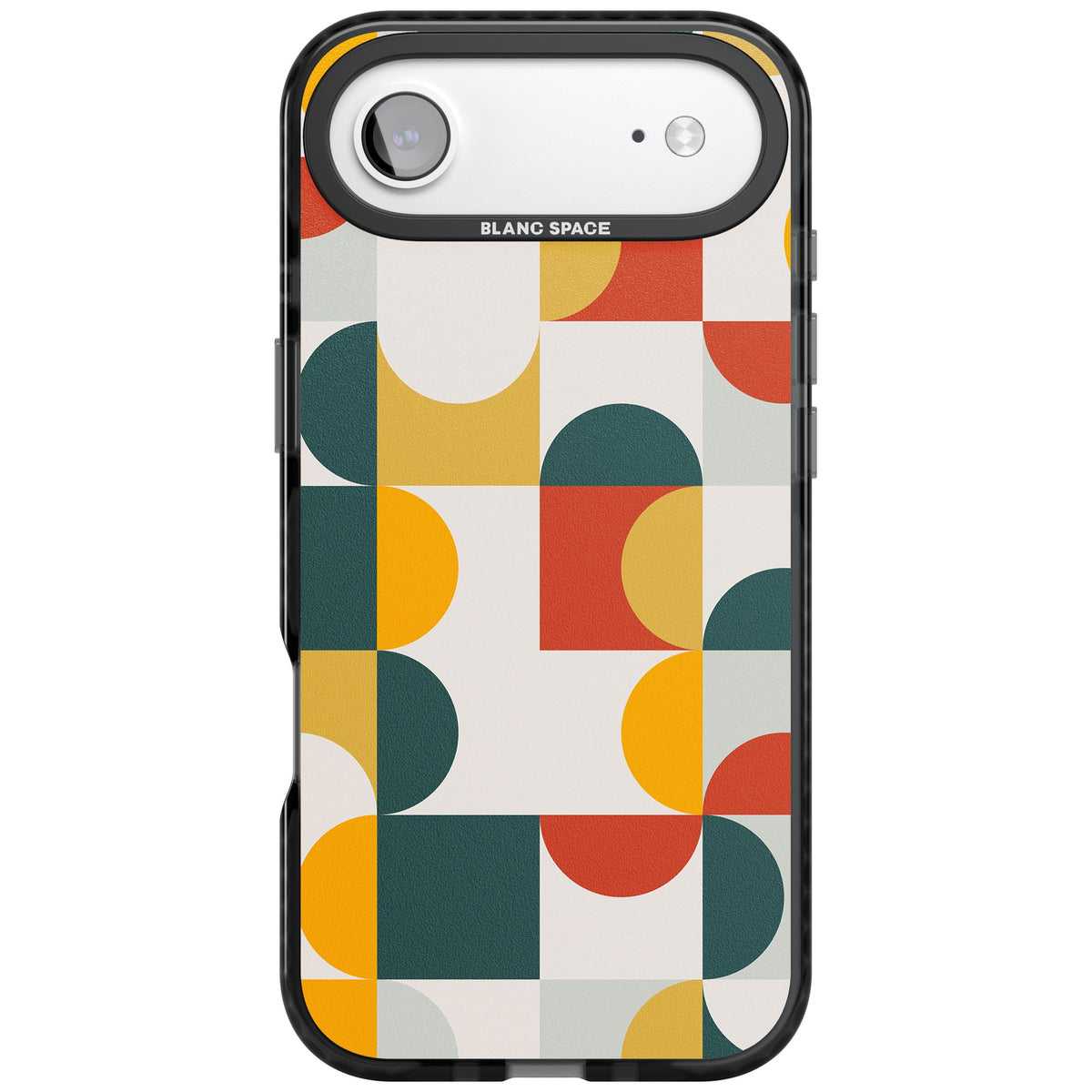 Retro Color Blocks iPhone Air Impact Black Phone Case front