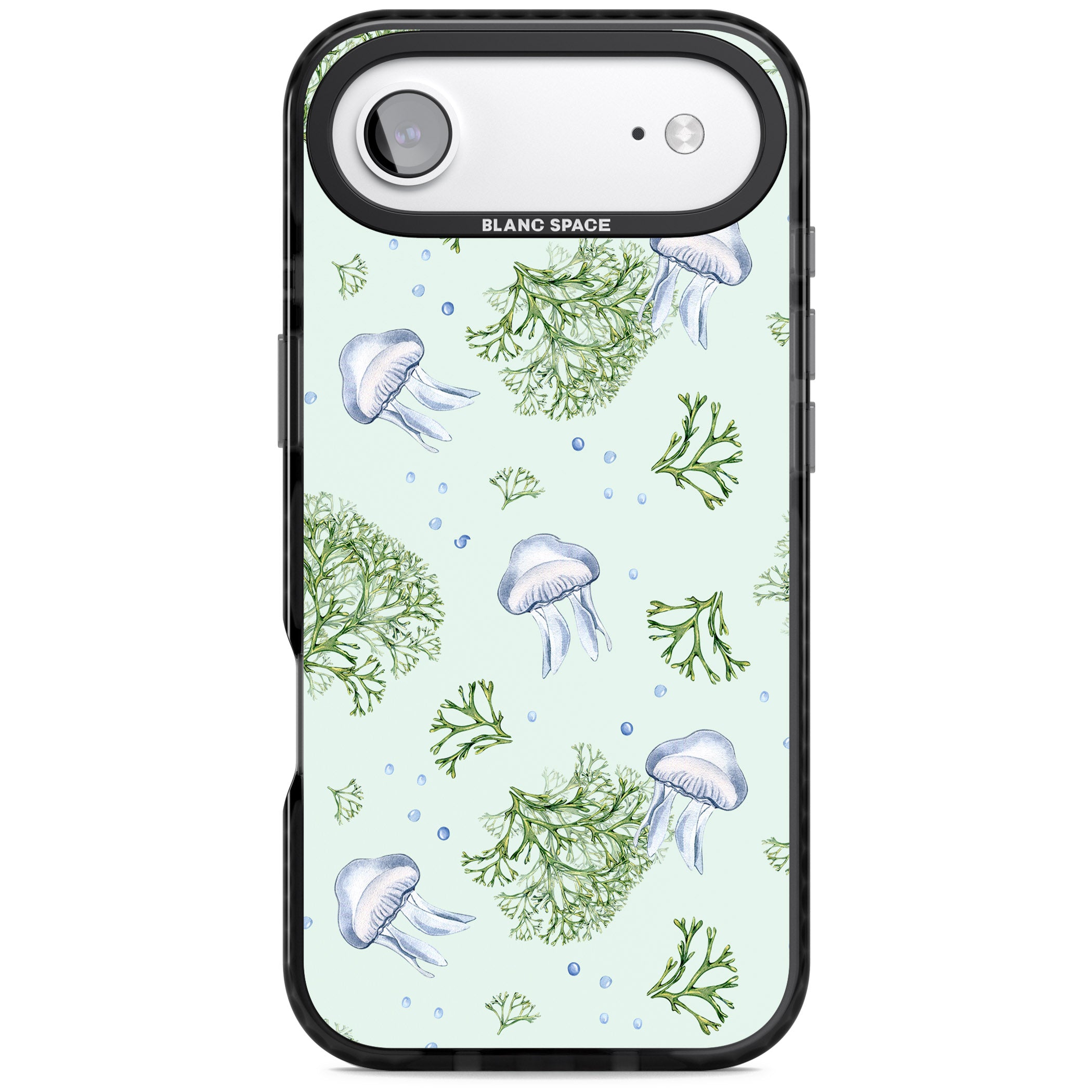 Jellyfish & Seaweed iPhone 17 Air Impact Black Phone Case