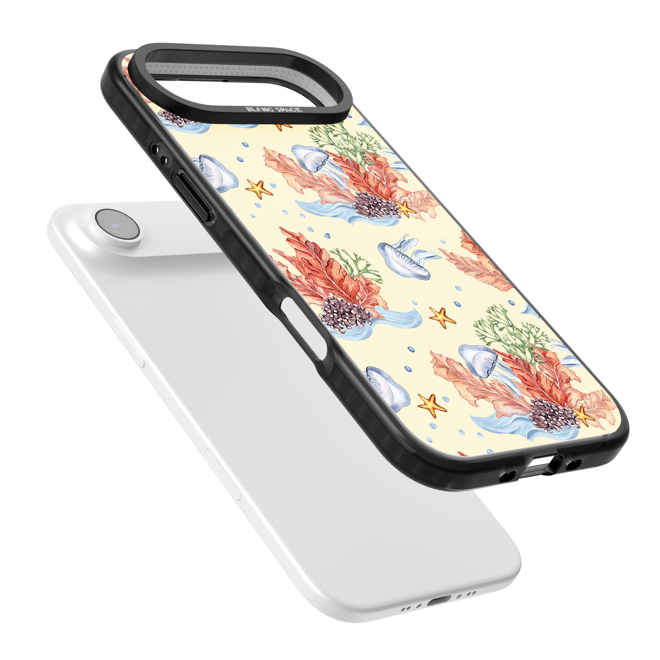 Coral Reef iPhone 17 Air Impact Black Phone Case Colours